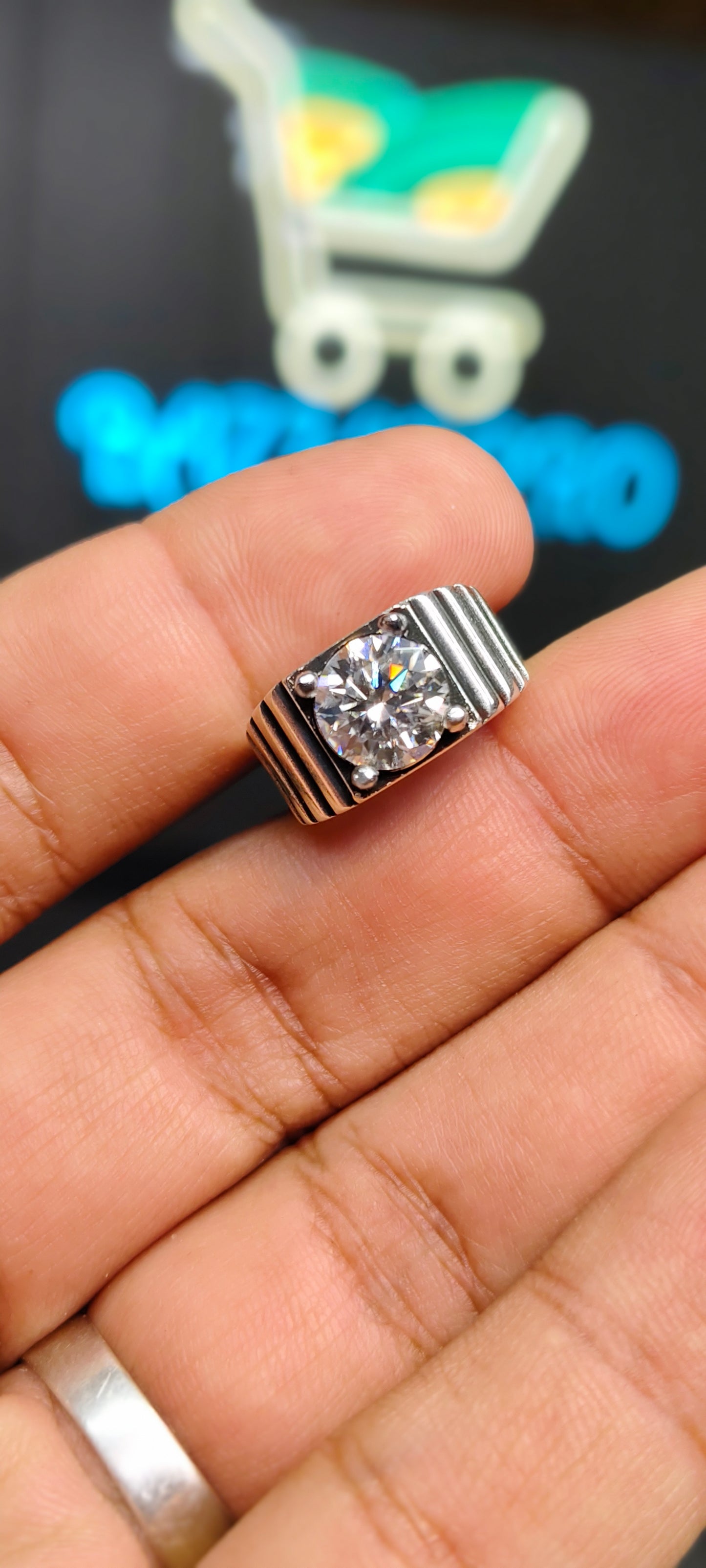 White Moissanite Diamond