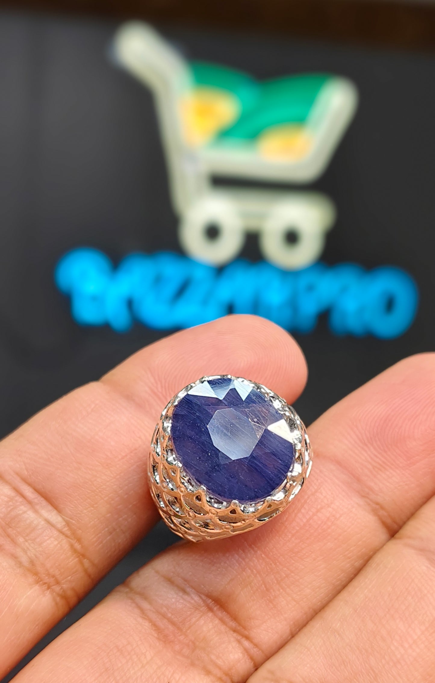 Premium Quality Neelam Ring
