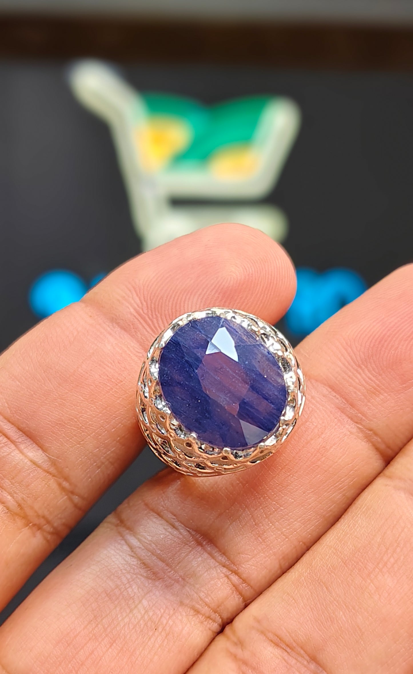 Premium Quality Neelam Ring