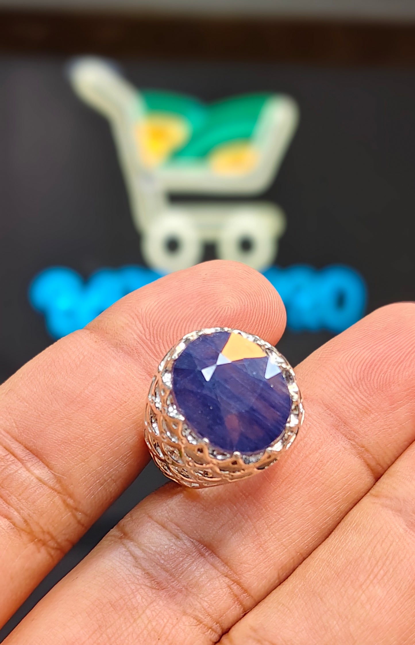 Premium Quality Neelam Ring