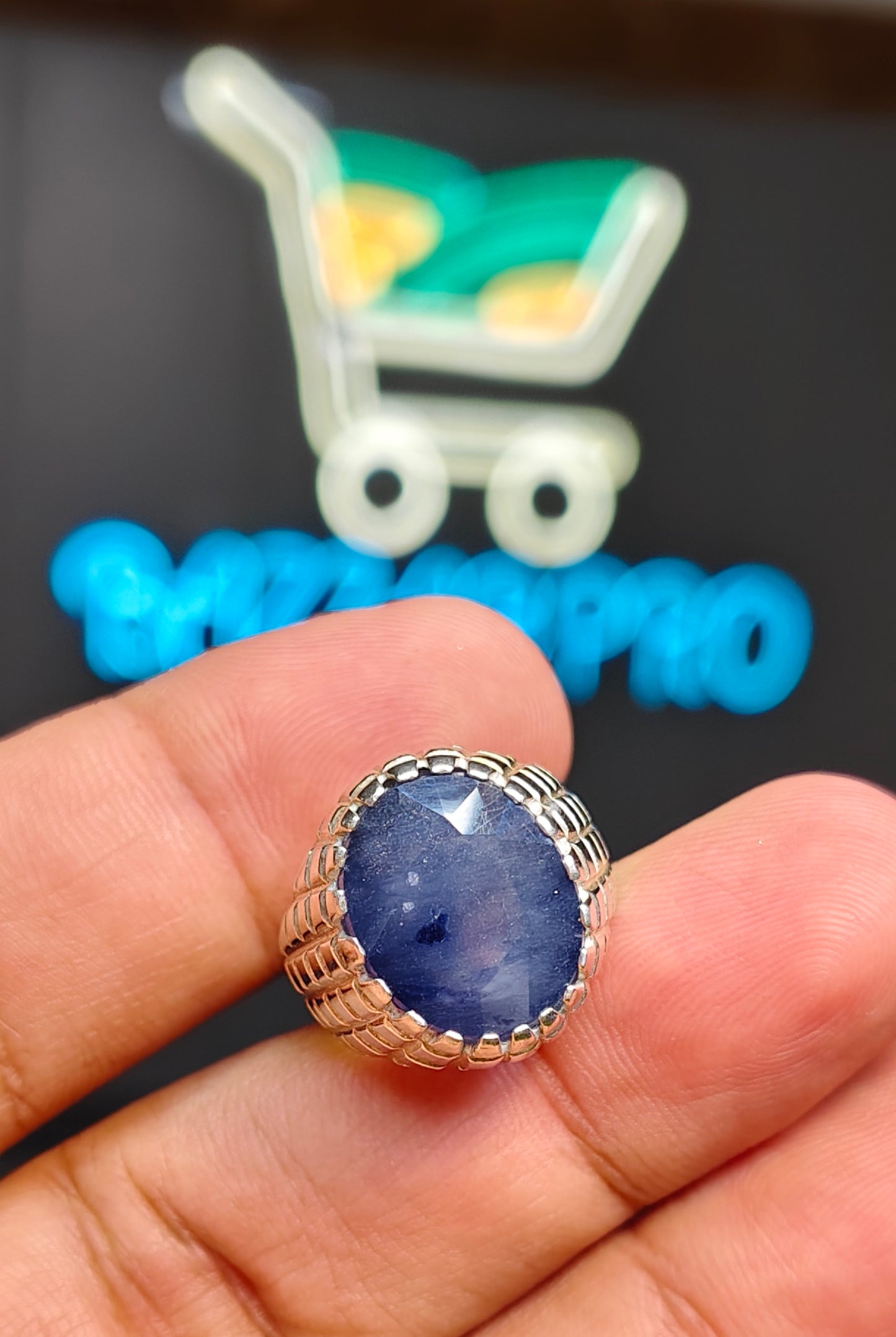 Premium Quality Neelam Ring