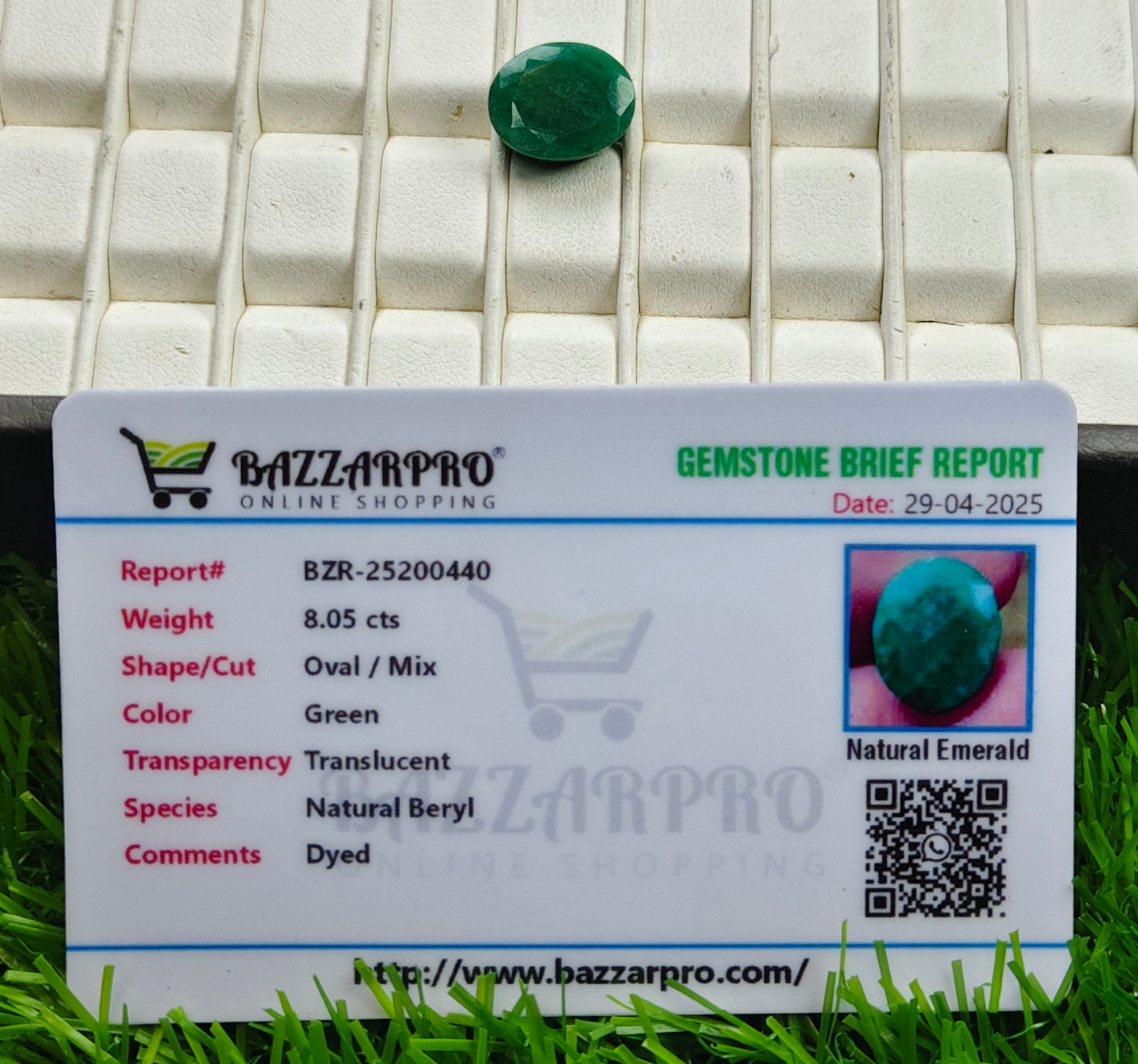 Zamurd With Lab Certificate