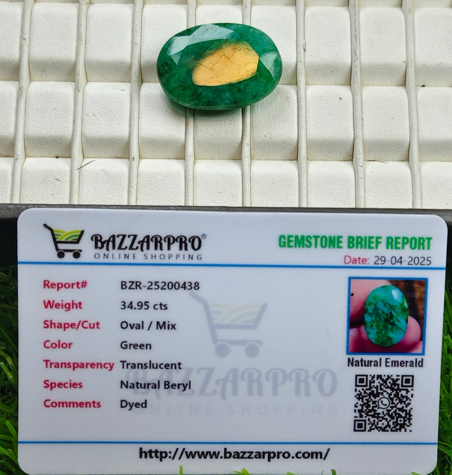 Zamurd With Lab Certificate