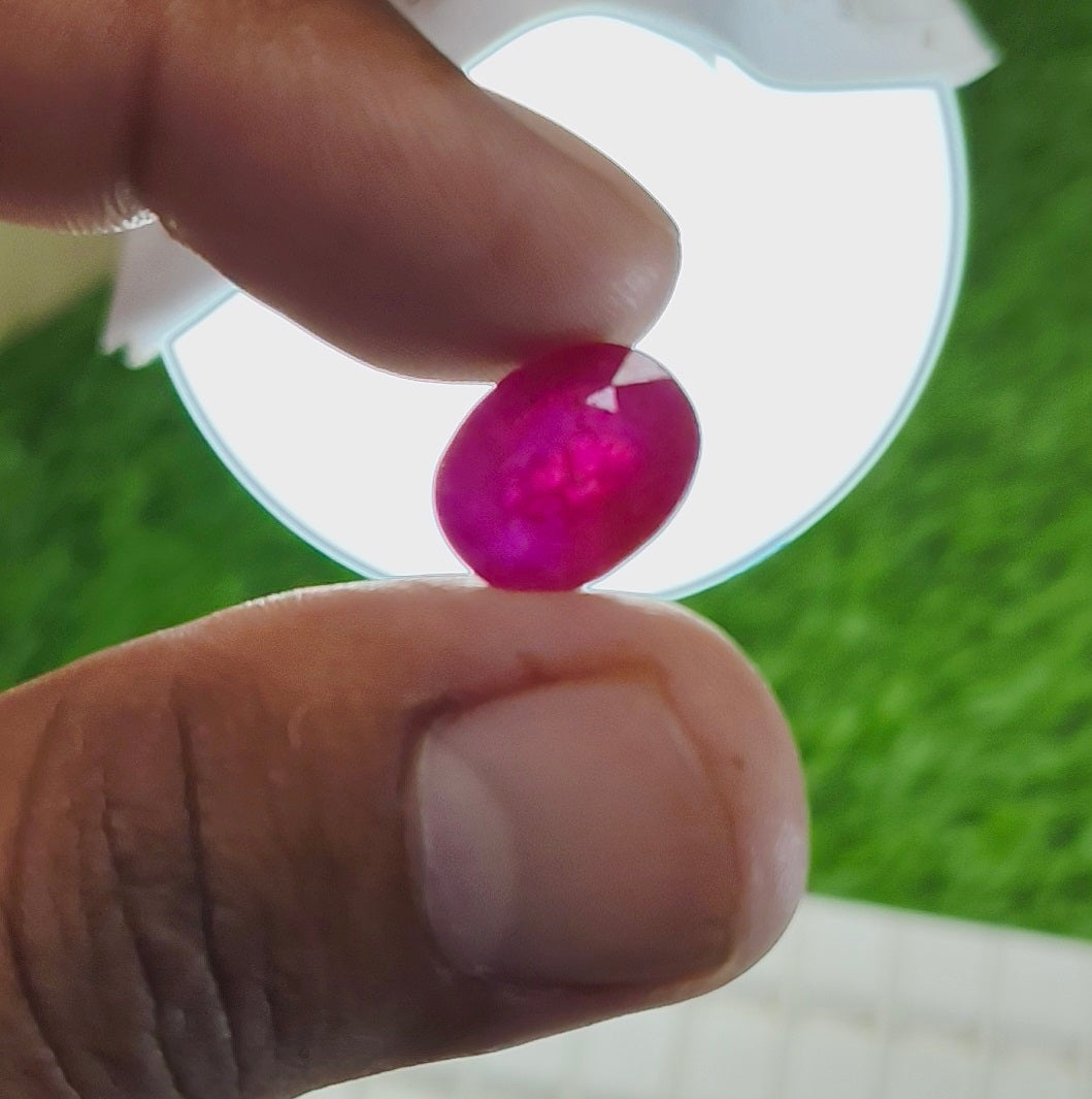 Premium Ruby With Lab certificate