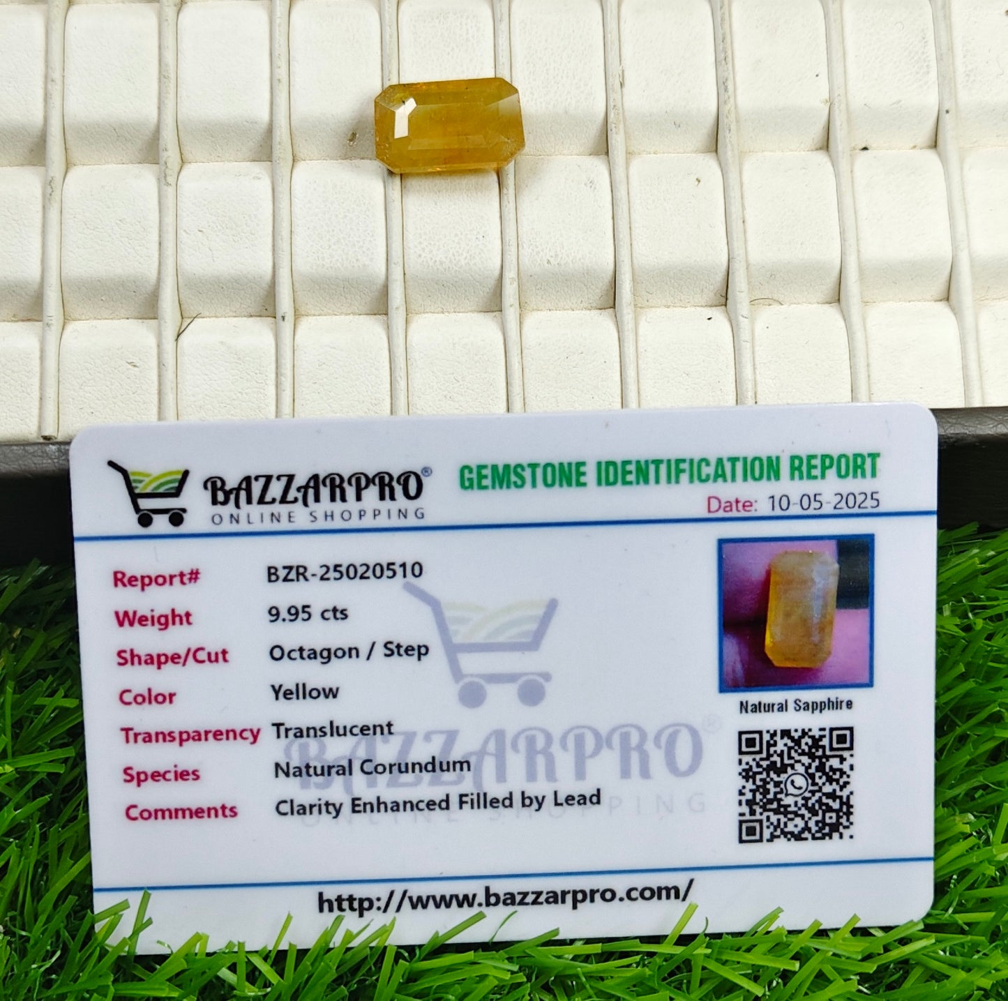 Premium Quality Pukhraj With Lab certificate