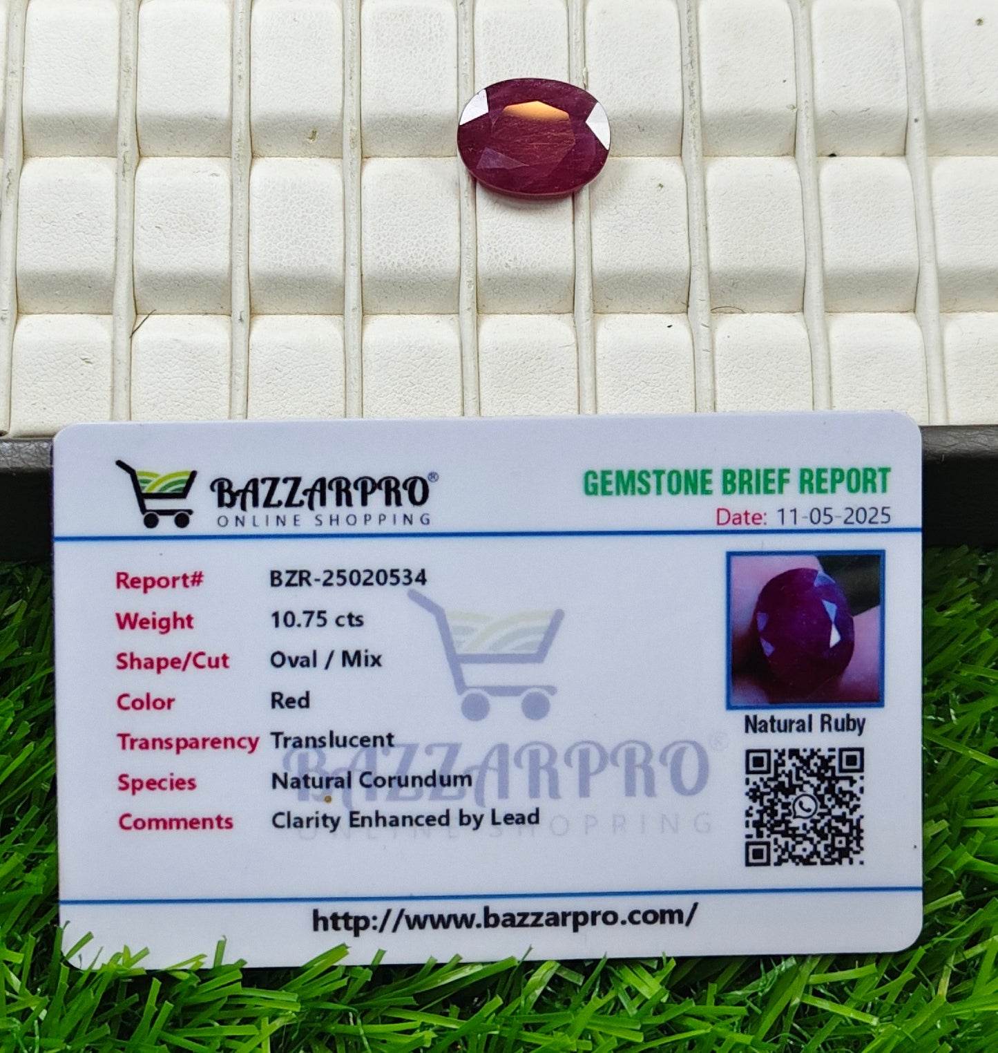 Premium Quality Ruby With Lab certificate