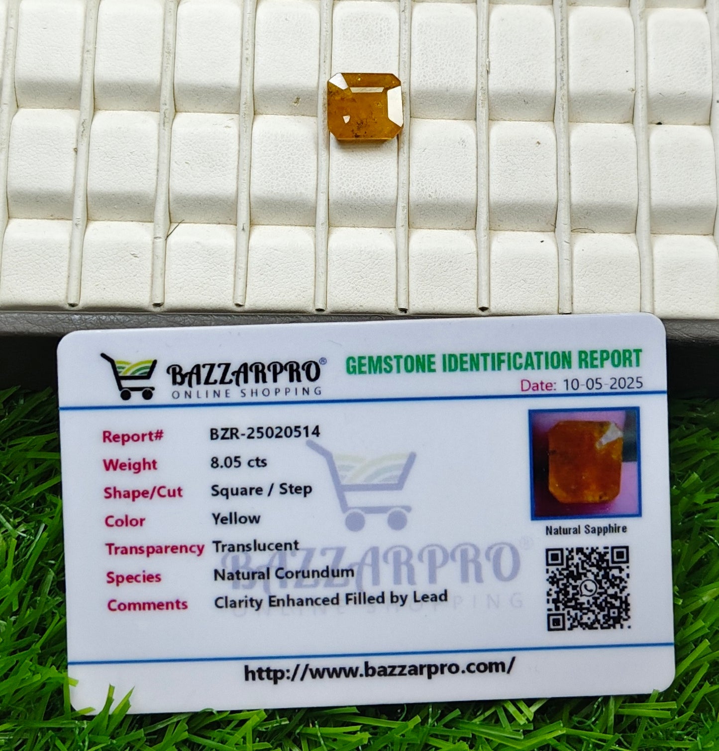 Premium Quality Pukhraj With Lab certificate