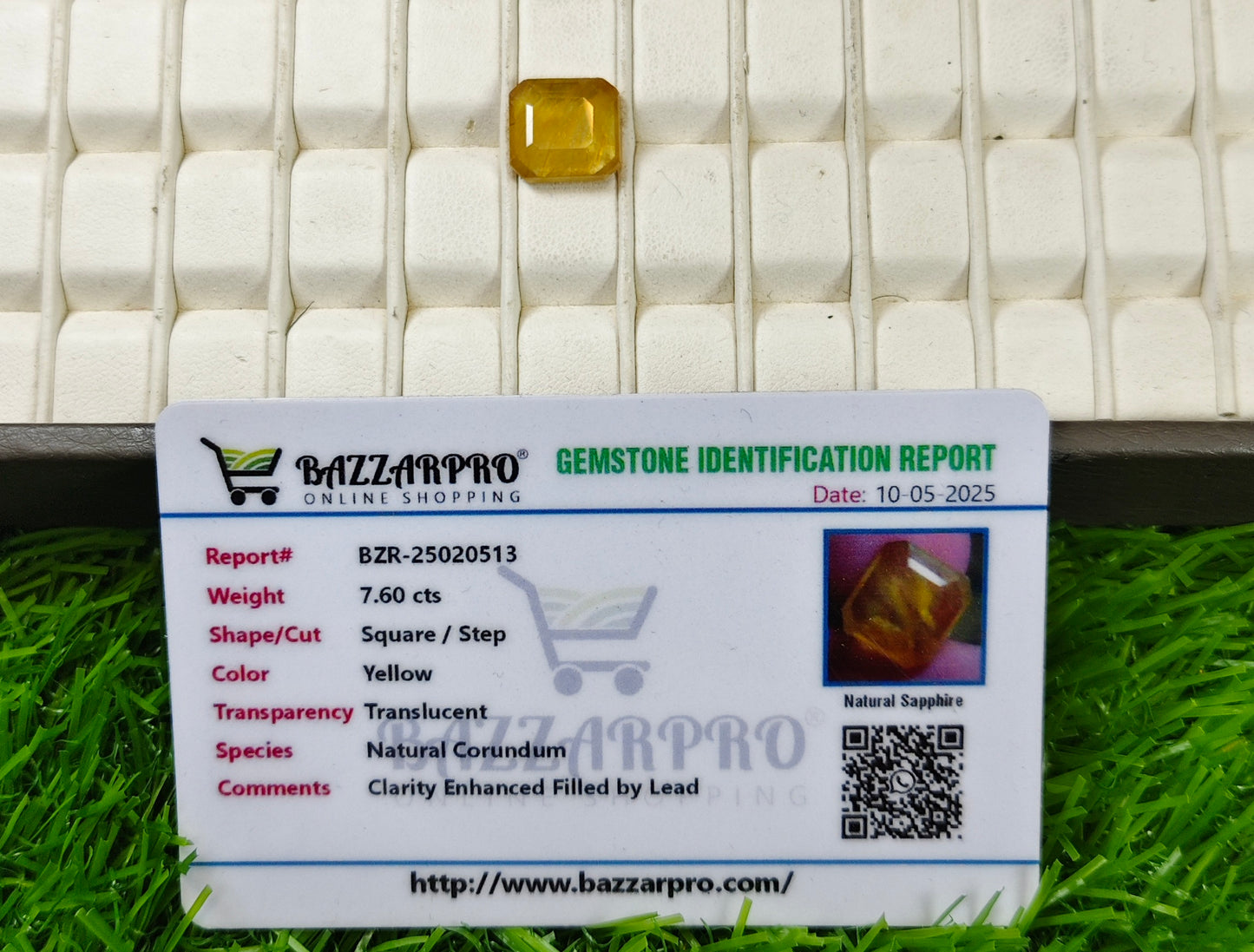 Premium Quality Pukhraj With Lab certificate