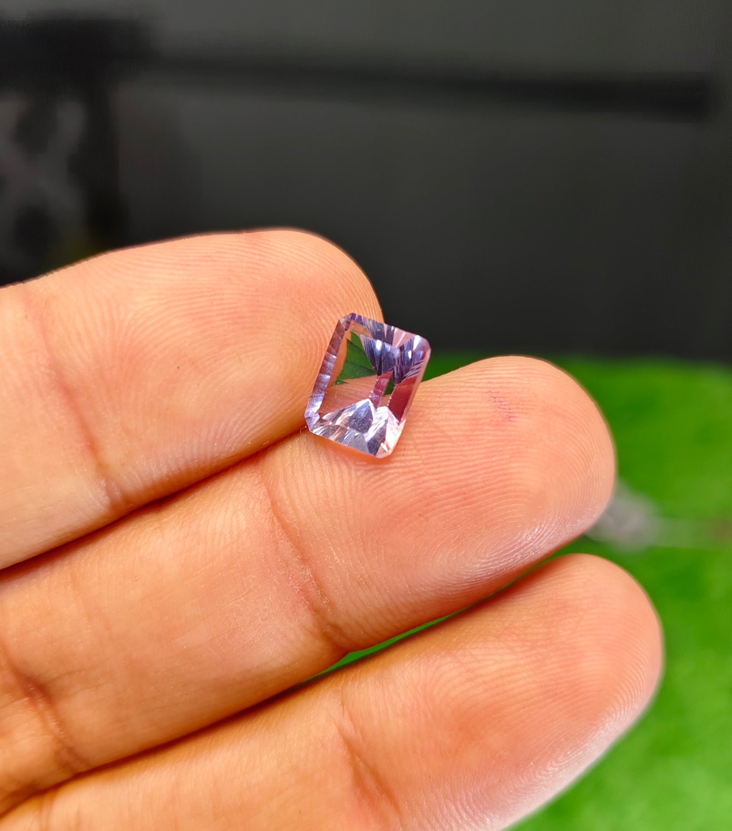 Laser Cutting Amethyst With Lab certificate