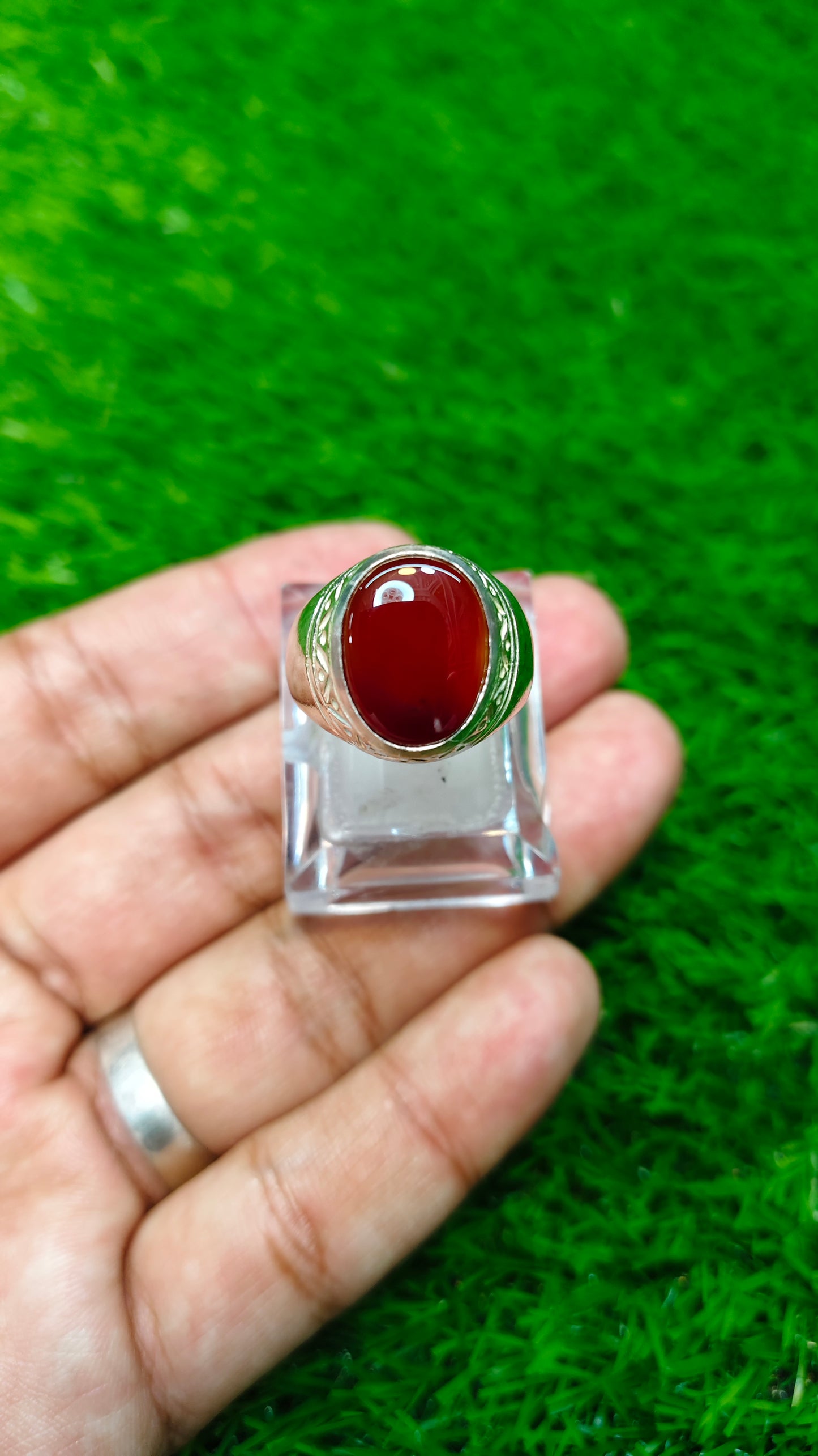 Yamni Aqeeq Ring