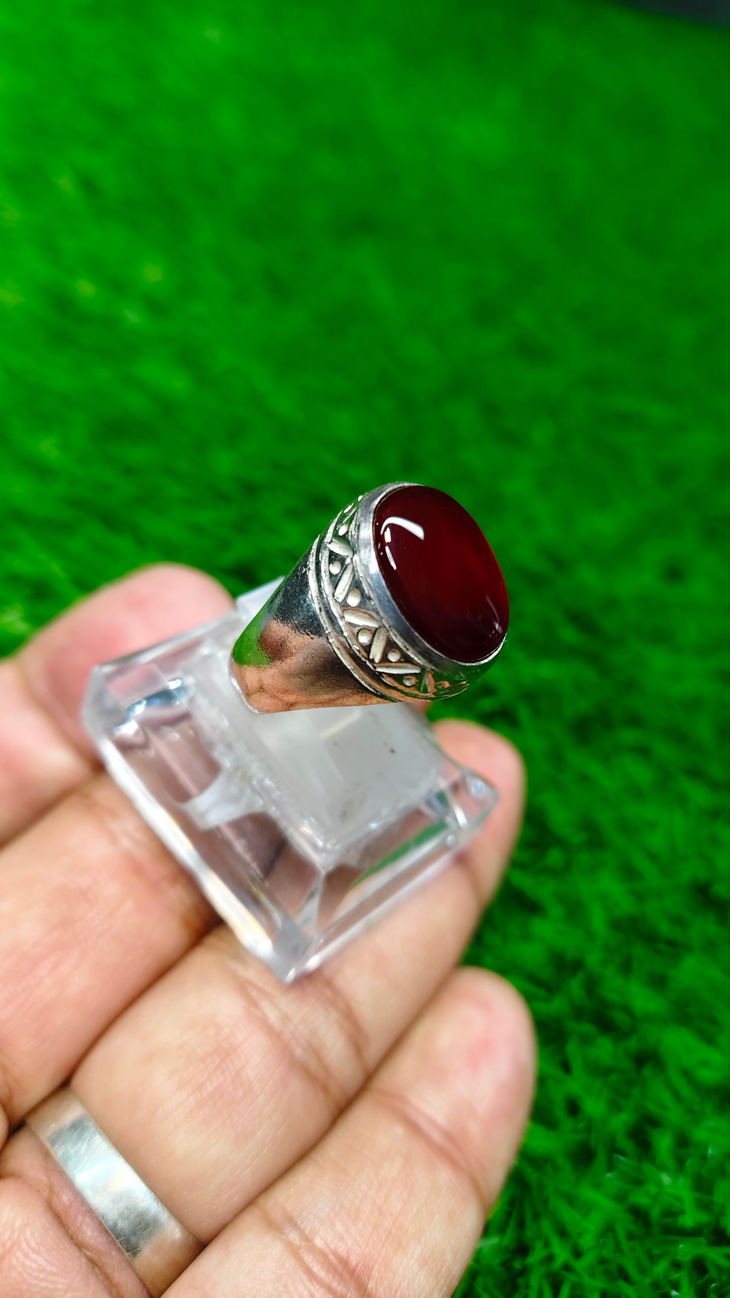 Yamni Aqeeq Ring