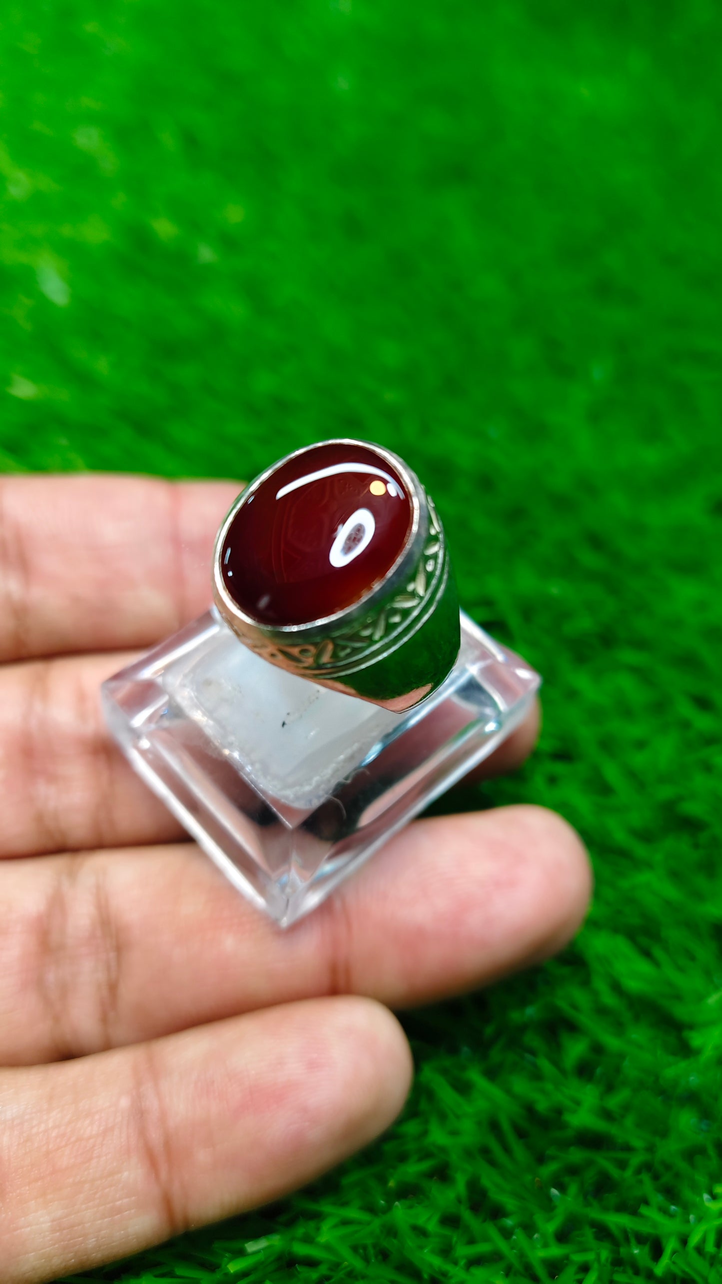 Yamni Aqeeq Ring