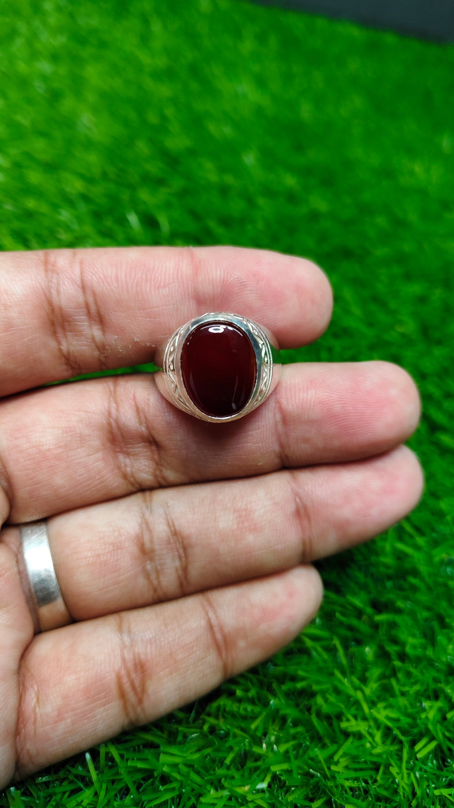 Yamni Aqeeq Ring