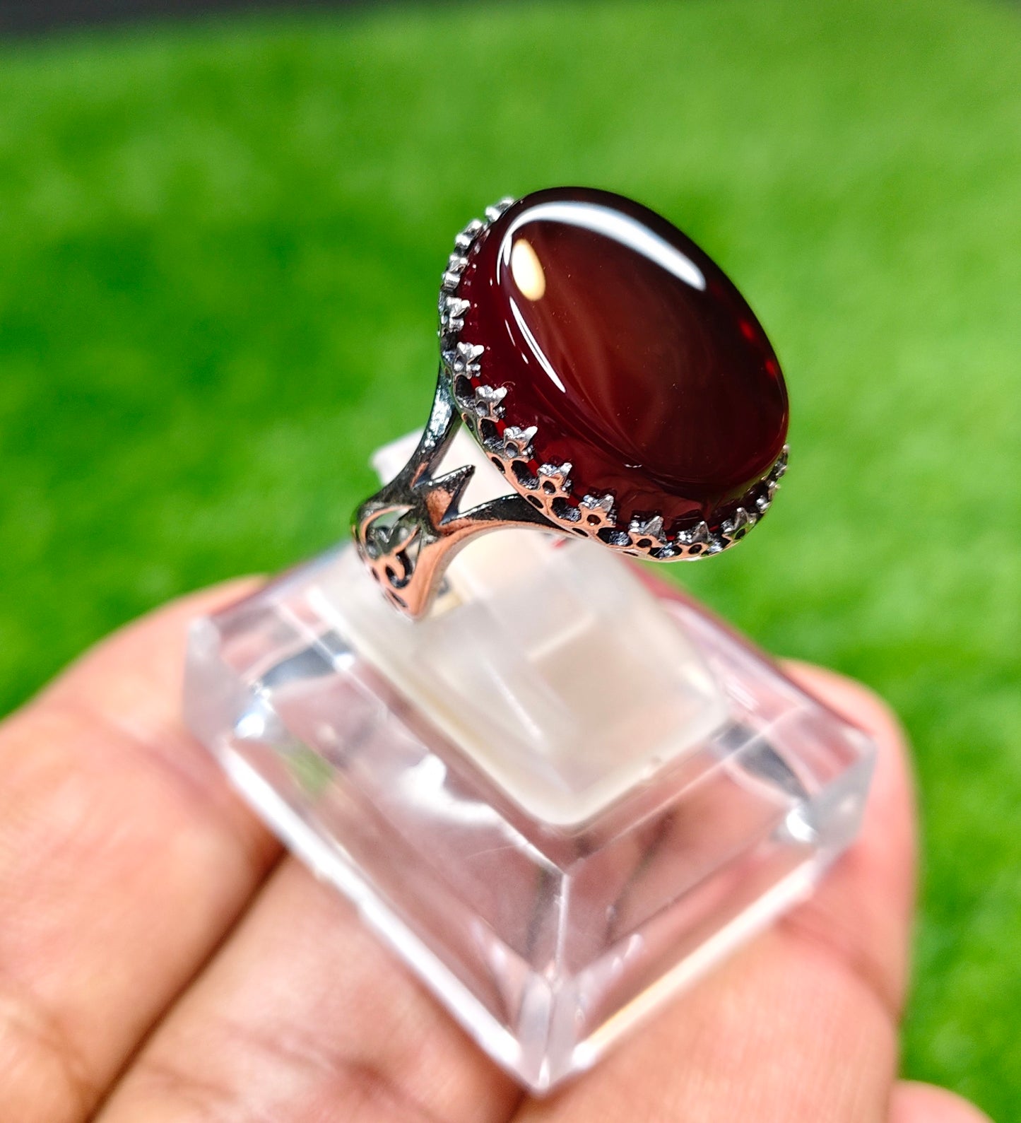 Yamni Aqeeq Ring