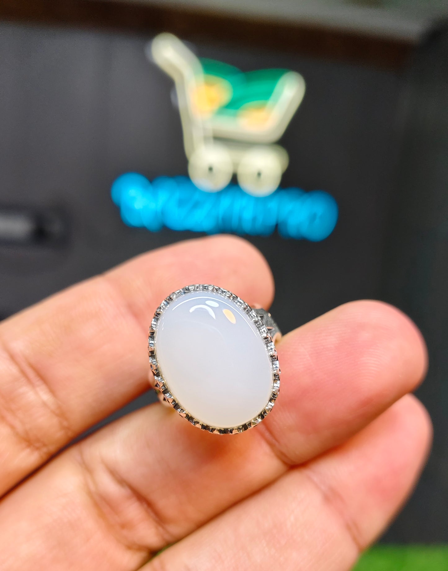 Milky White Ring