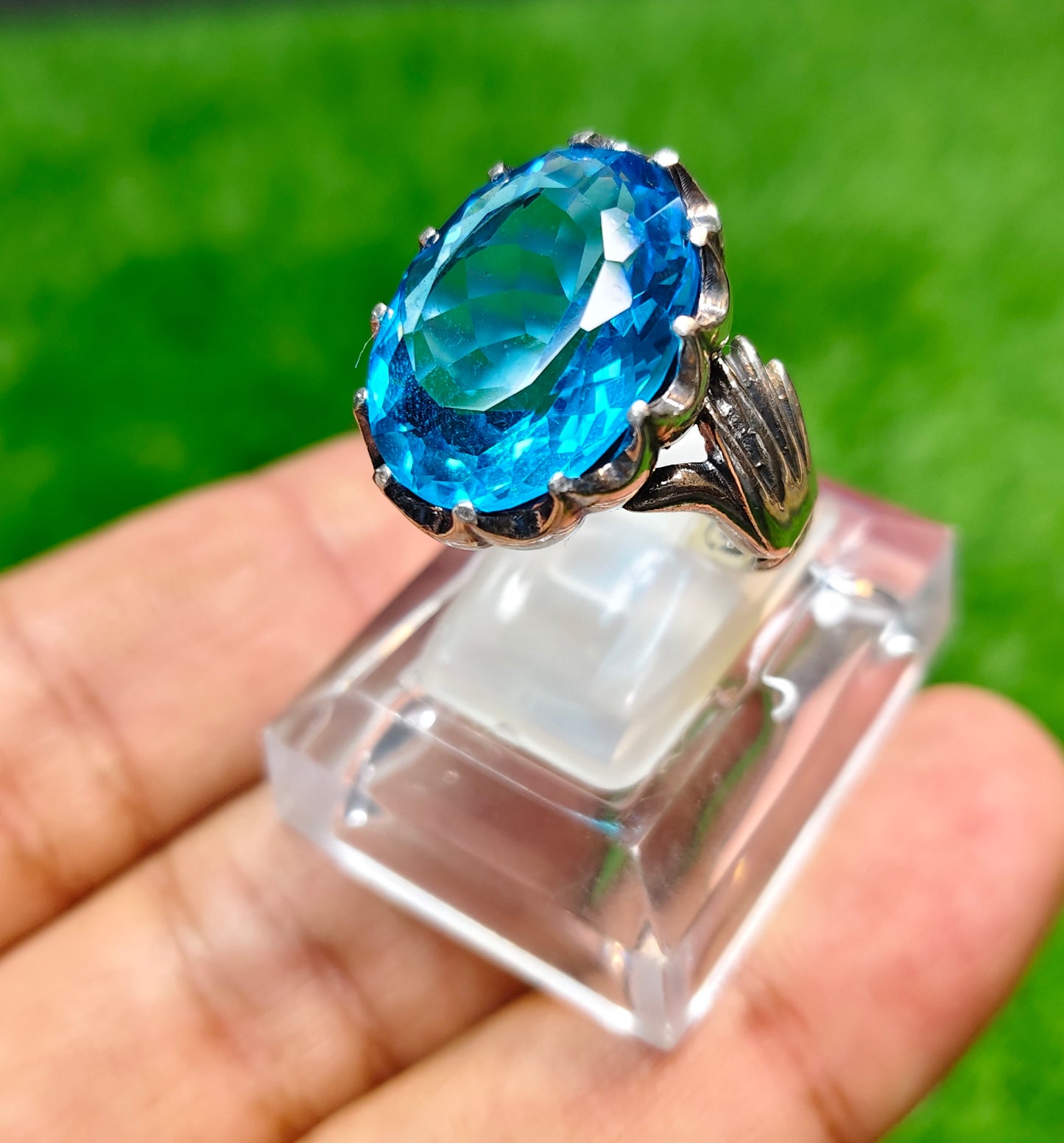Blue Topaz Ring