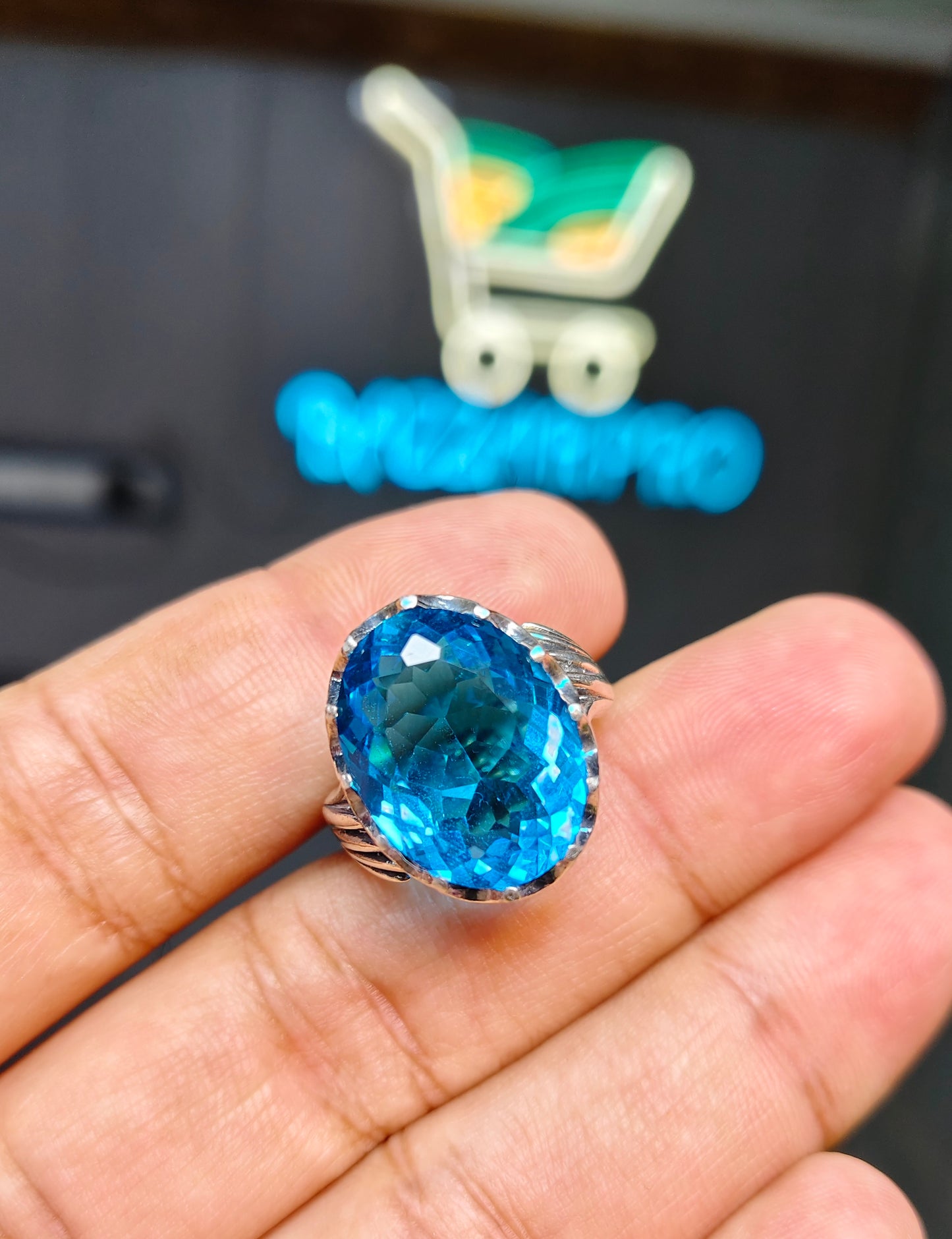 Blue Topaz Ring