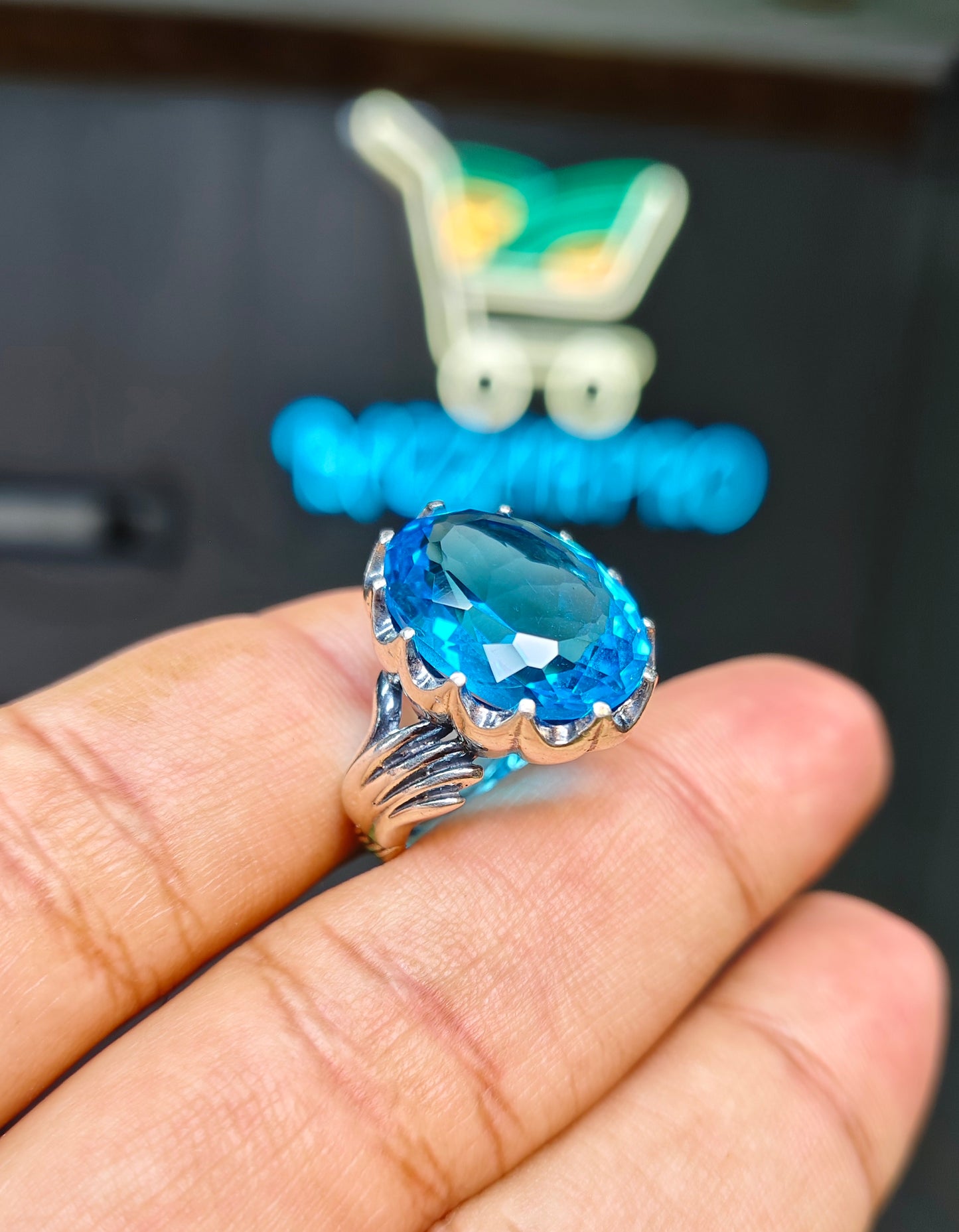 Blue Topaz Ring