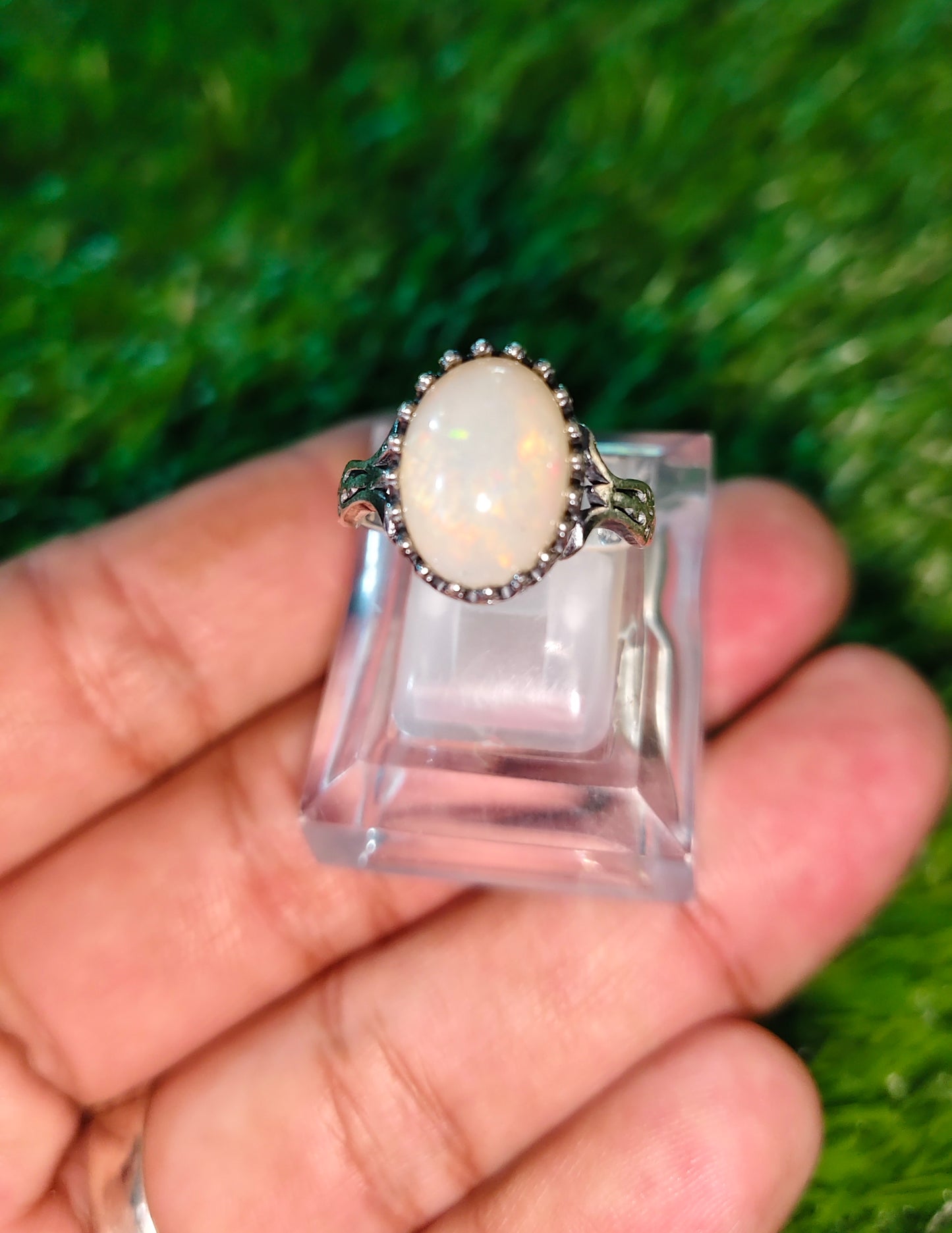 White opal Ring