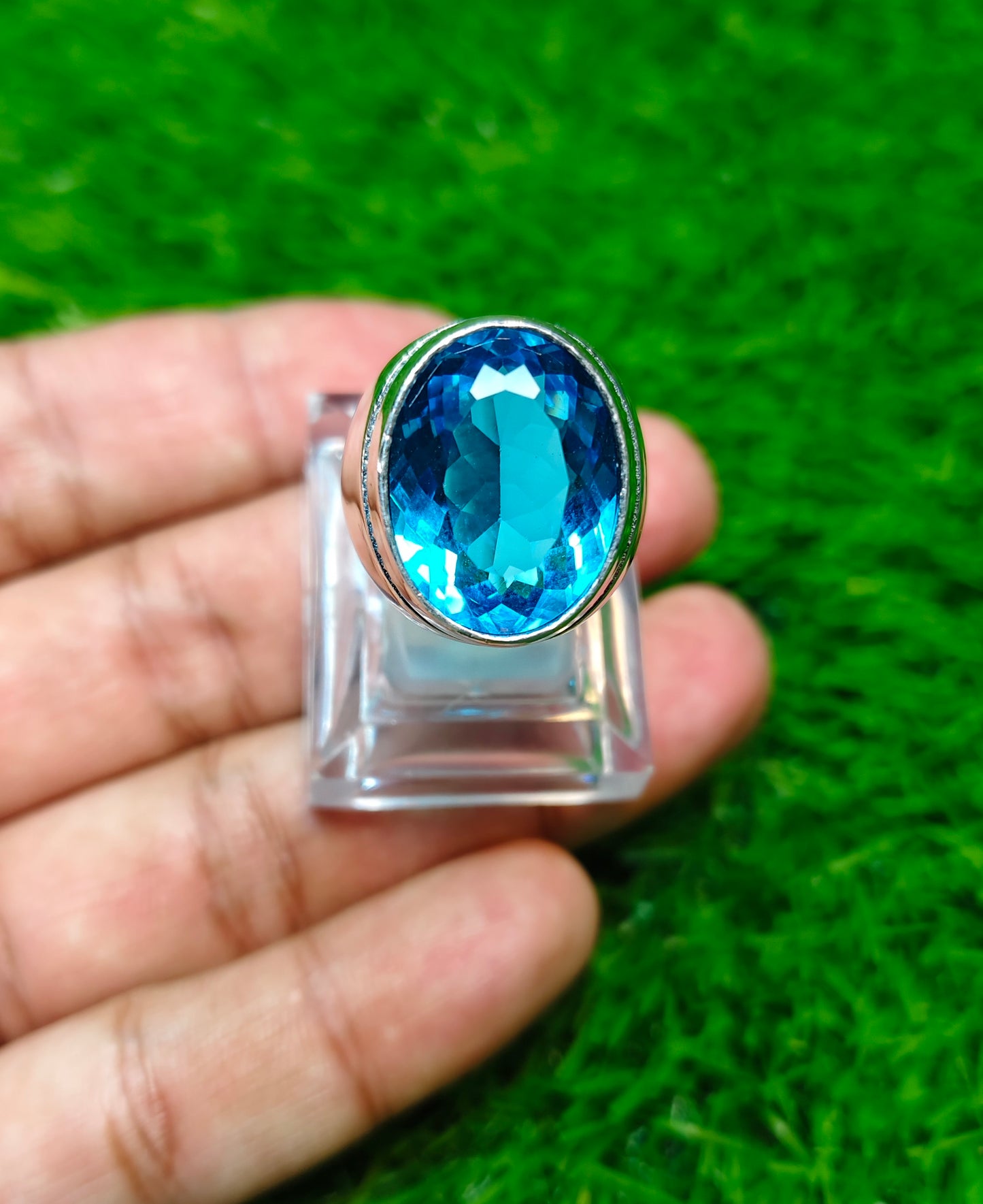 Blue Topaz Imported Ring