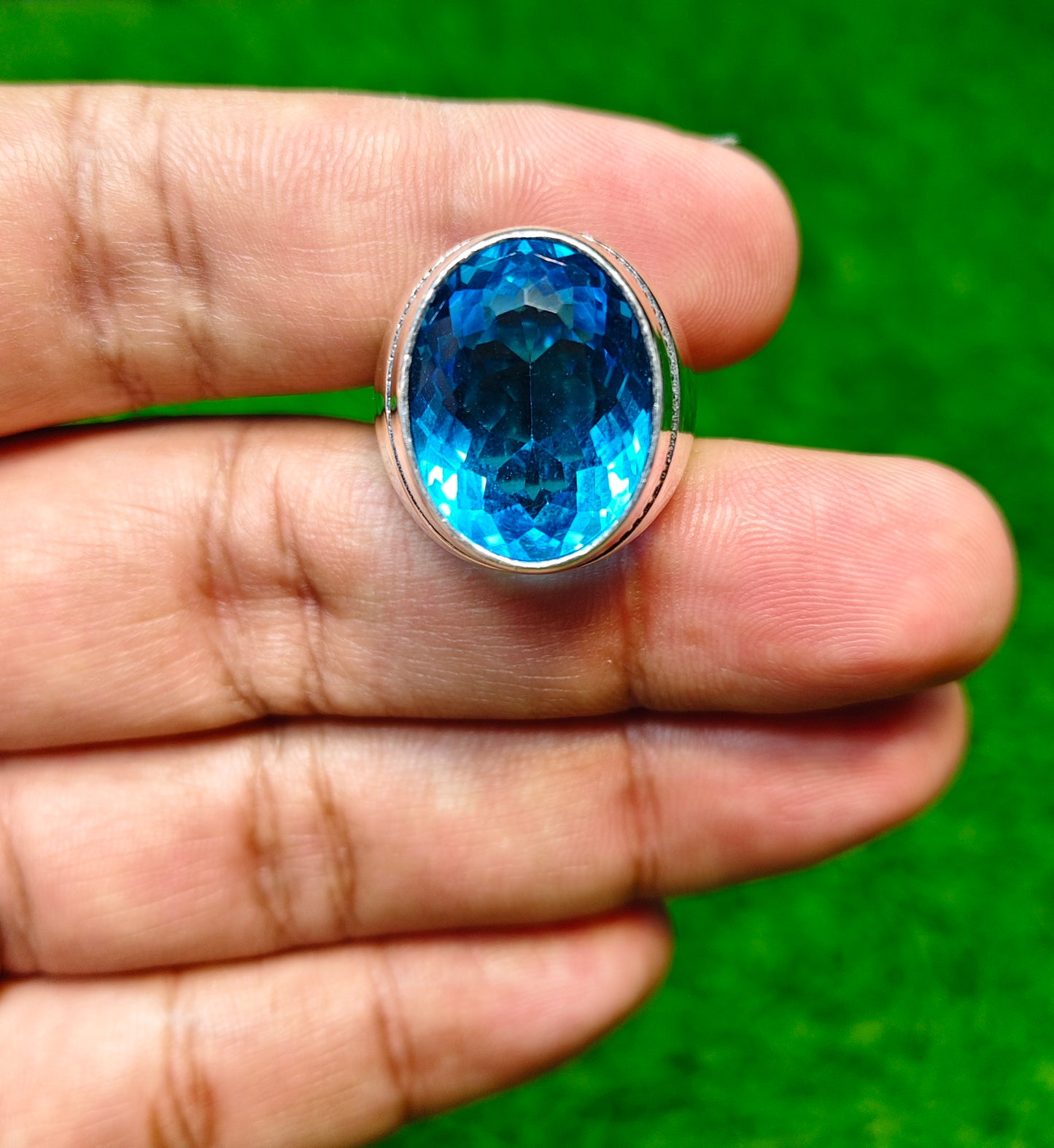 Blue Topaz Imported Ring
