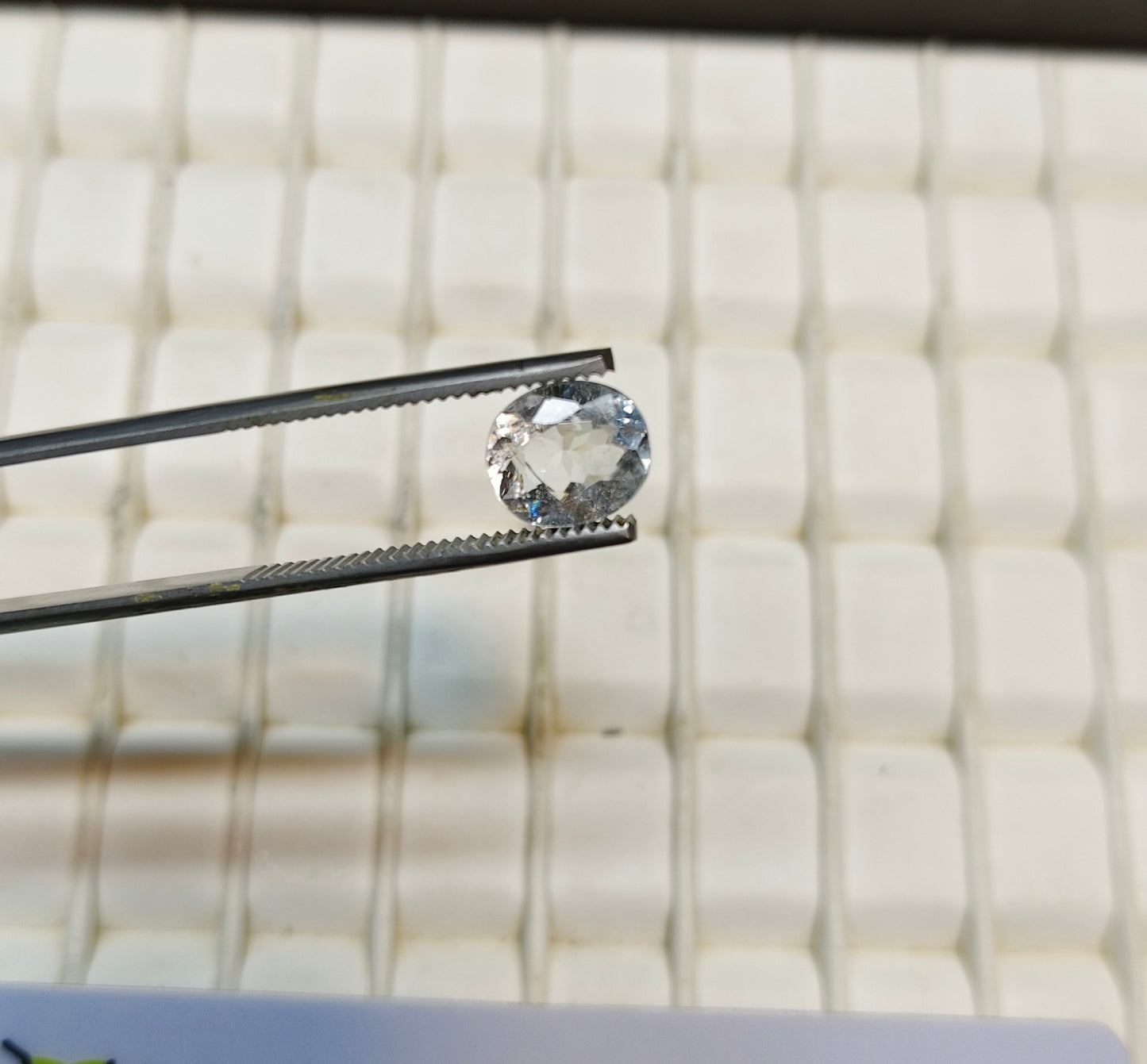 Natural Aquamarine Stone With Lab Certificte