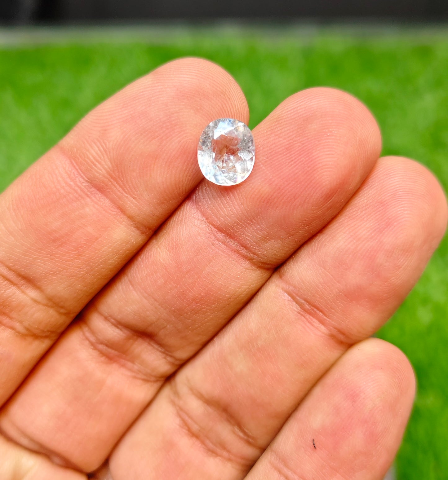 Natural Aquamarine Stone With Lab Certificte