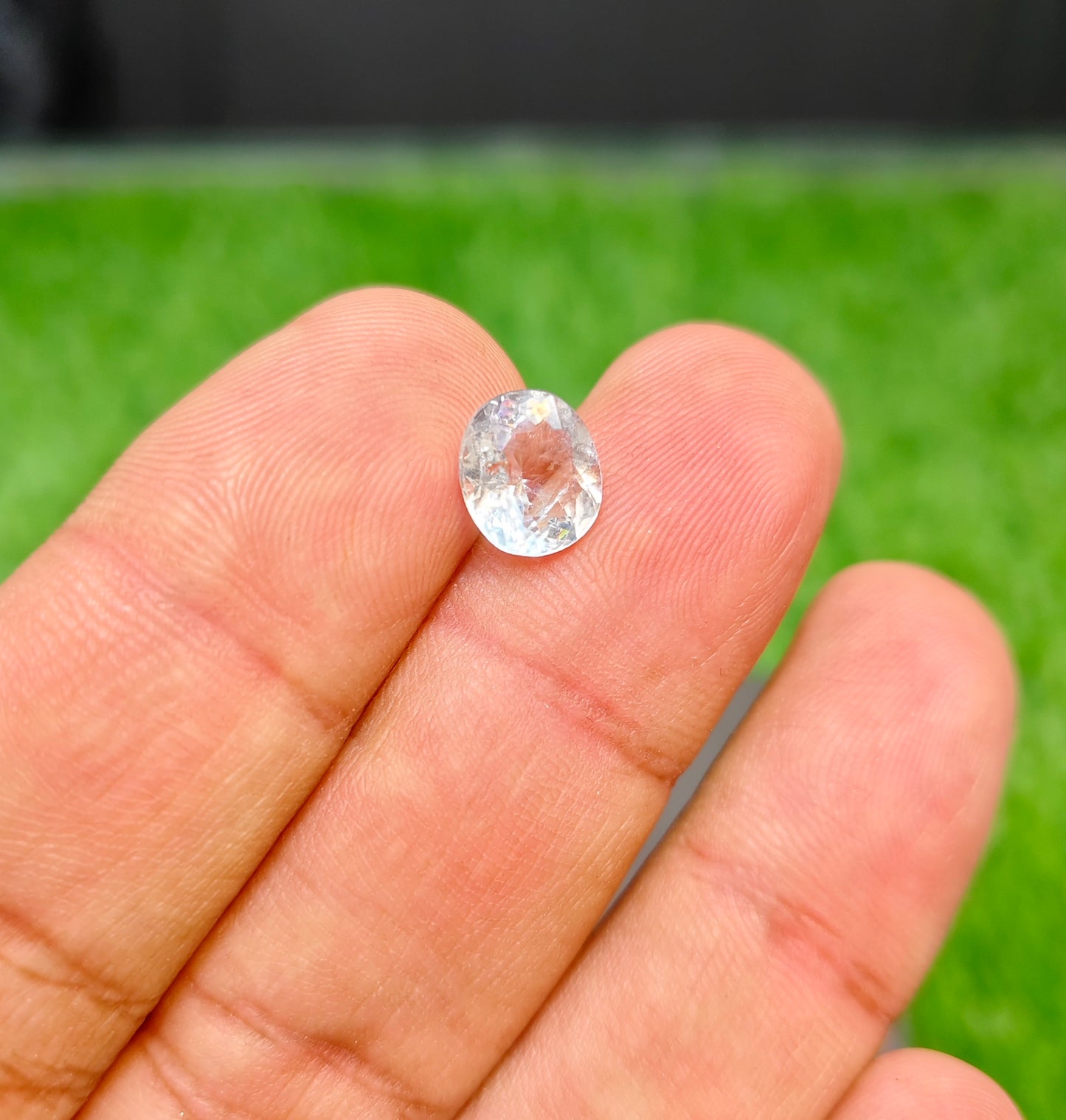 Natural Aquamarine Stone With Lab Certificte
