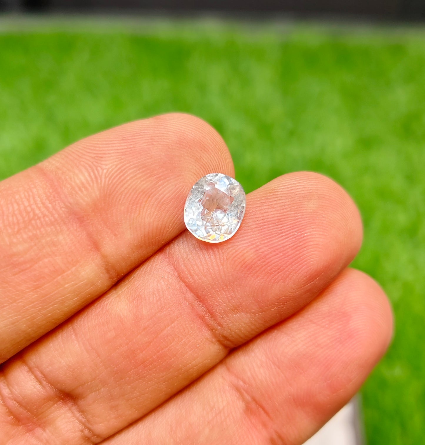 Natural Aquamarine Stone With Lab Certificte