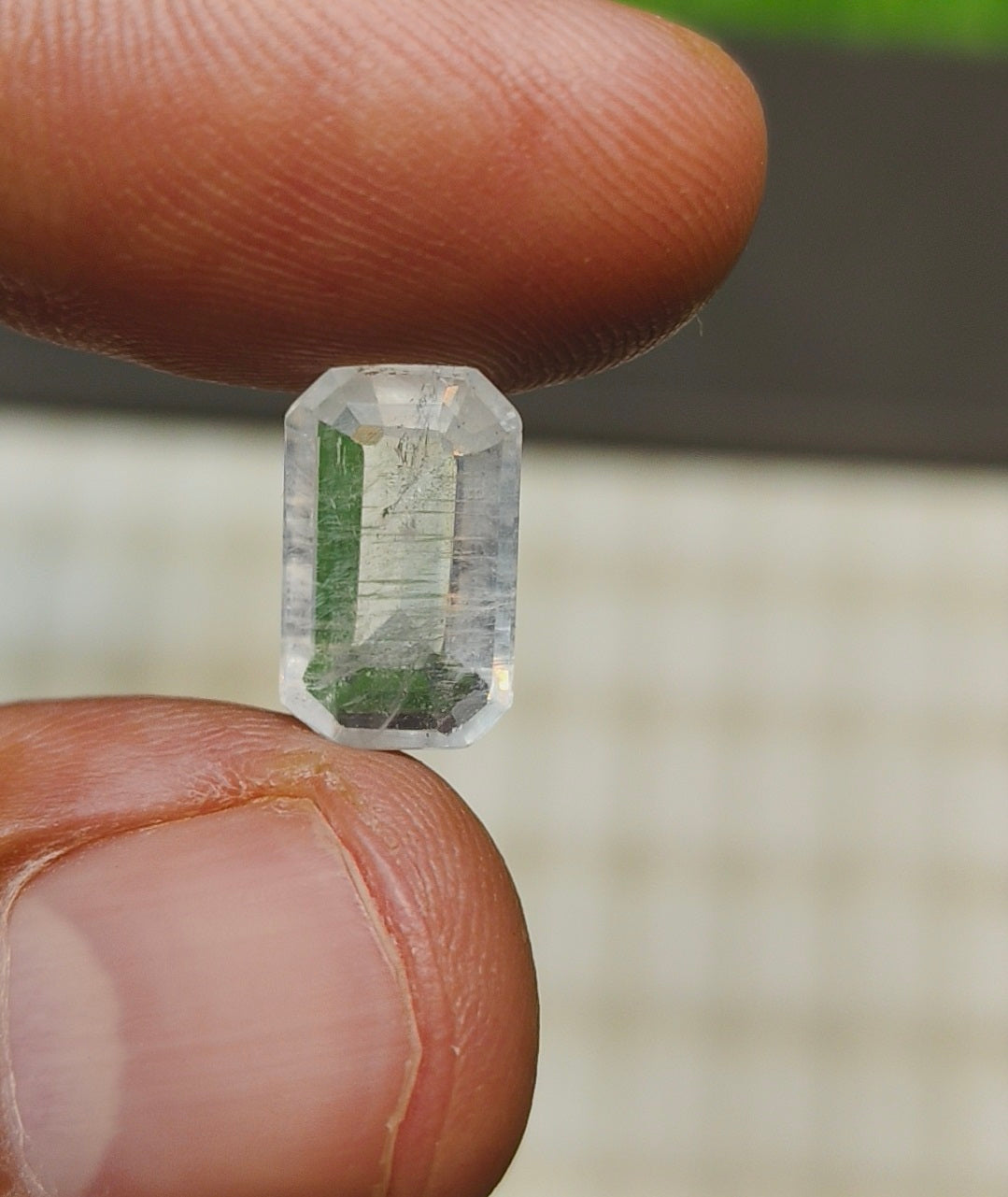 Aquamarine Stone With Lab Certificte
