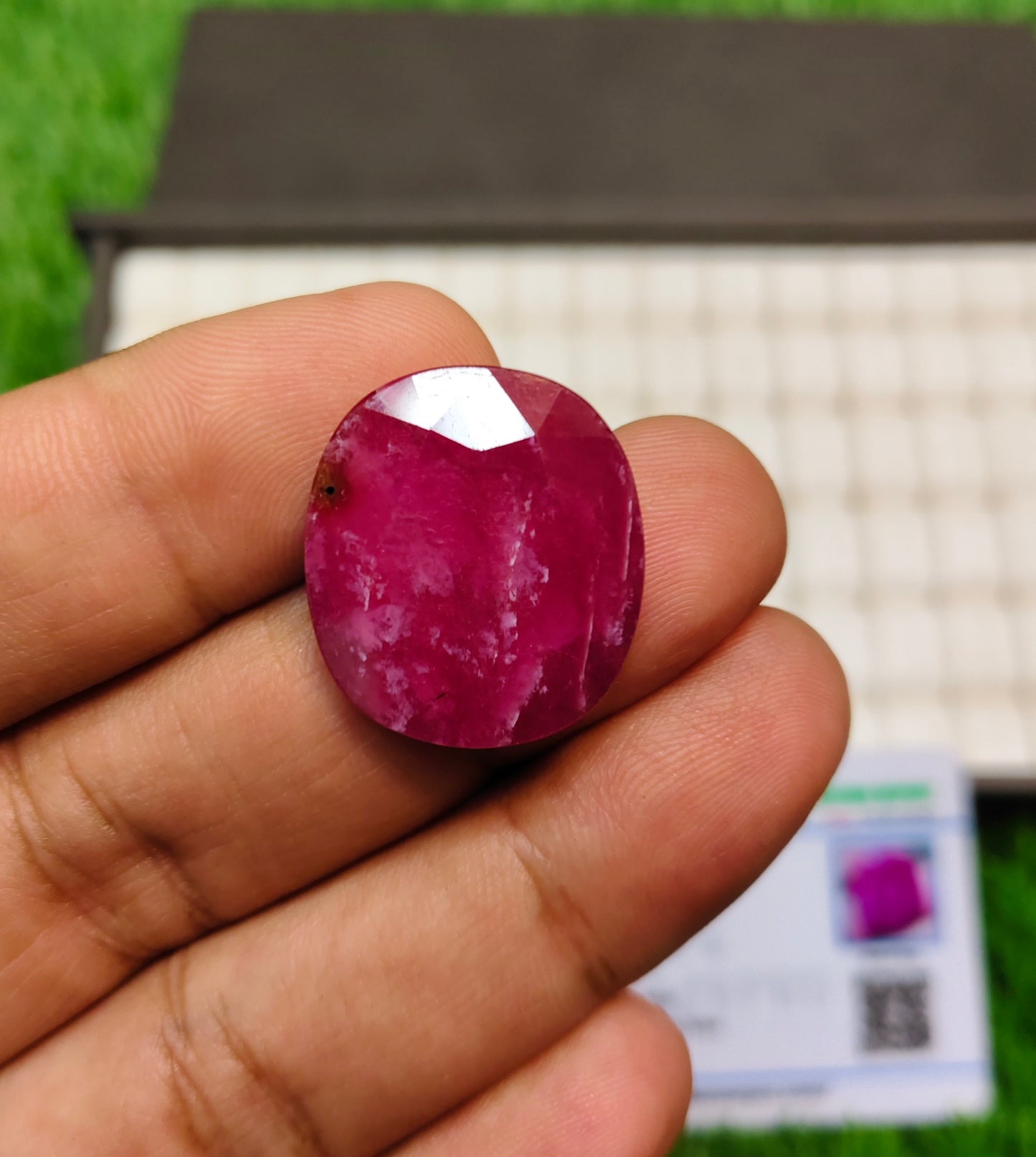Ruby Stone With Lab Certificte