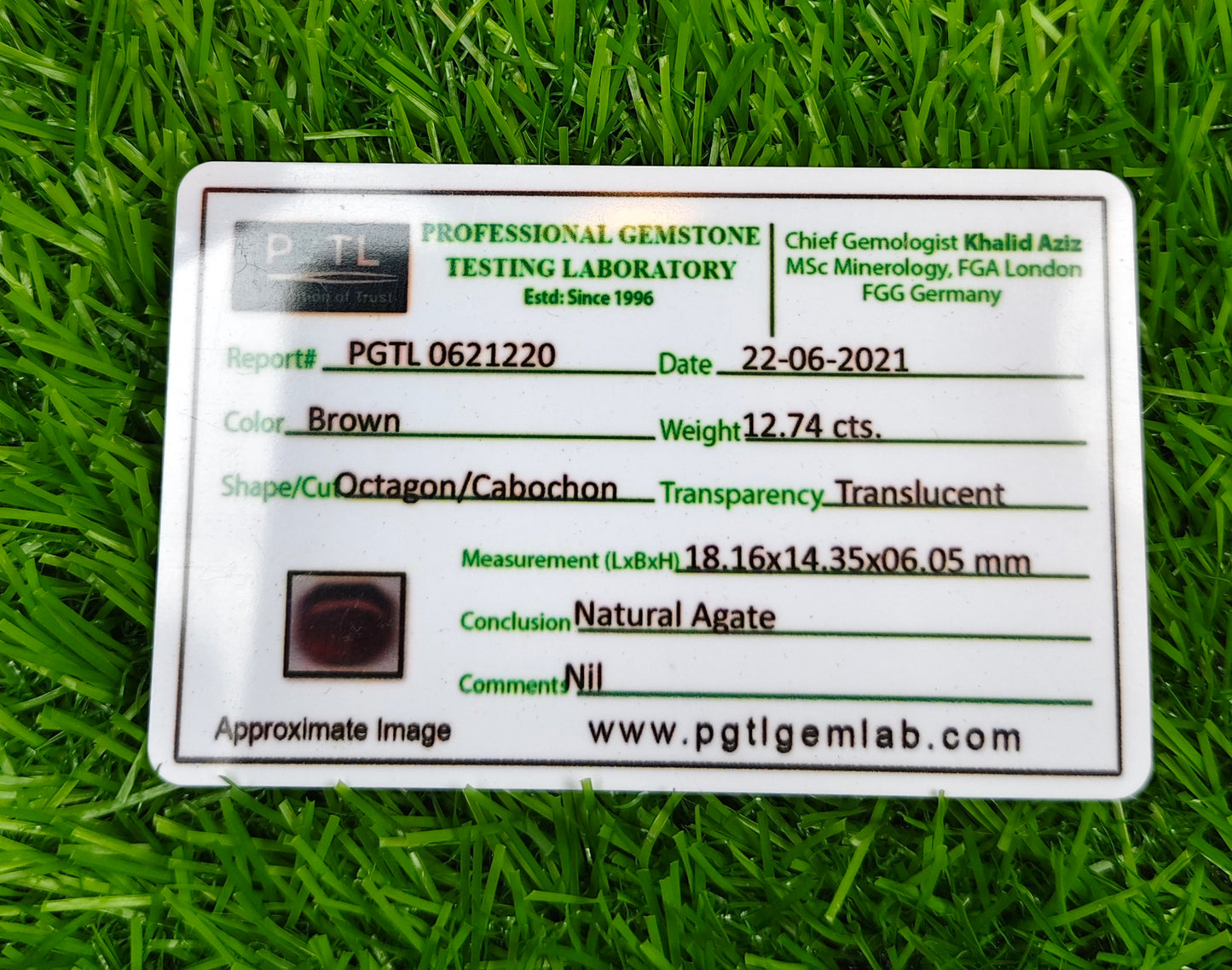 Sulemani Aqeeq With Lab certificate