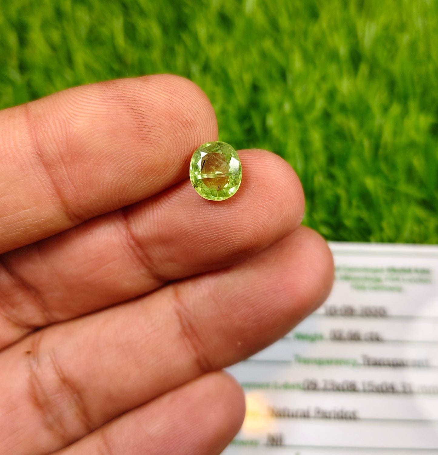 Peridot With Lab certificate