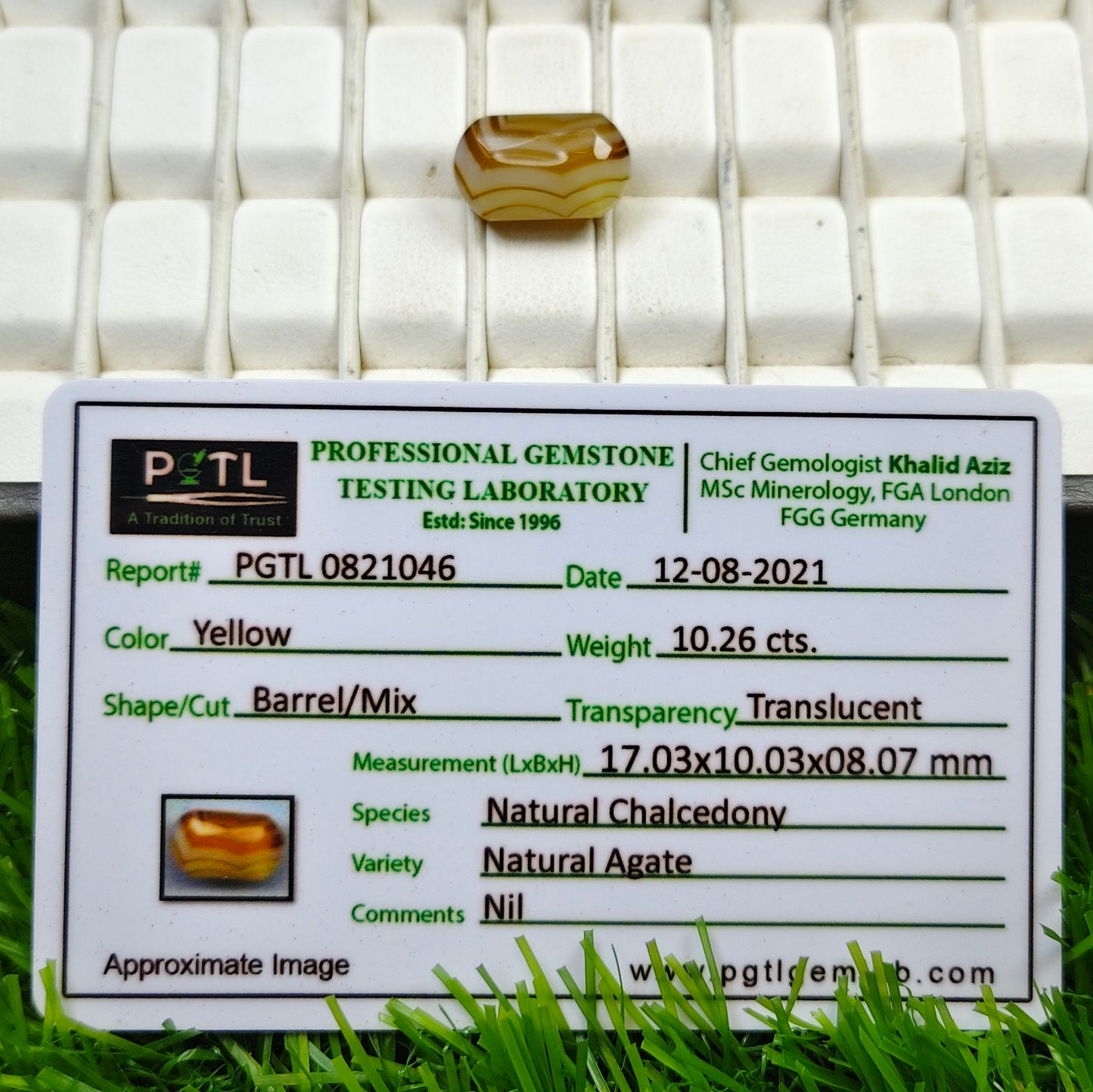 Zarad Aqeeq With Lab Certificate