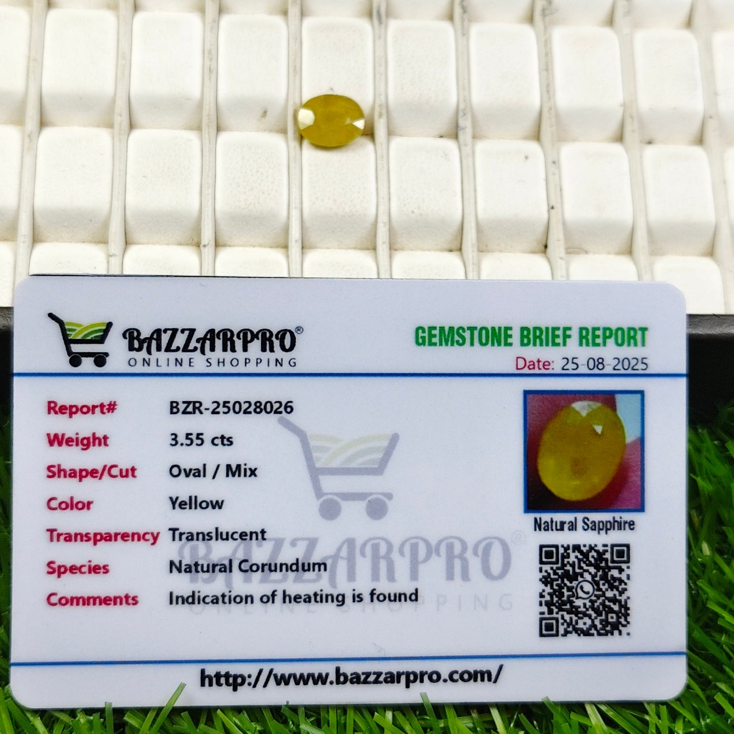 Premium Quality Pukhraj With Lab Certificate