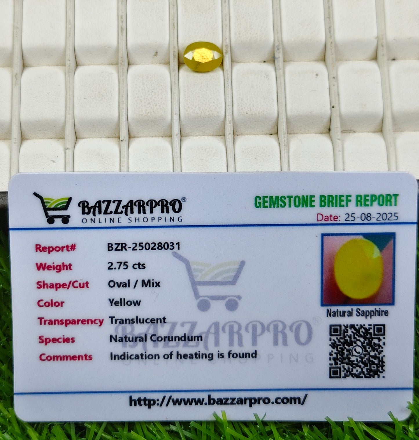 Premium Quality Pukhraj With Lab Certificate