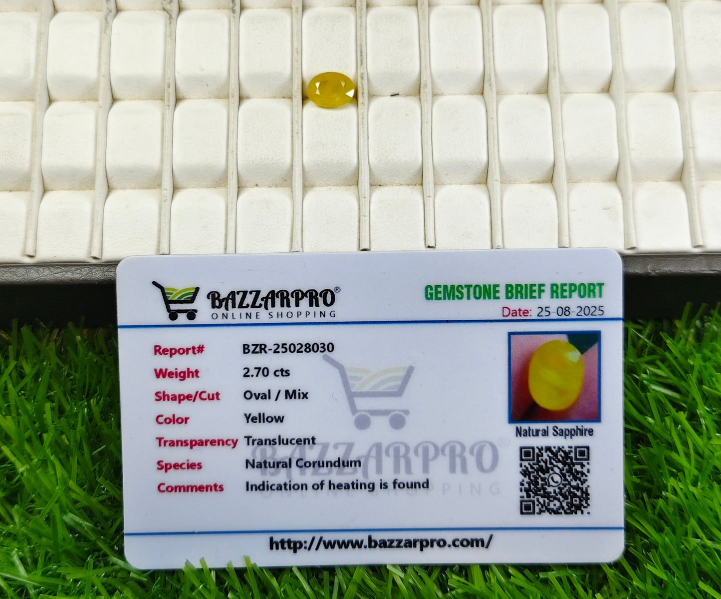 Premium Quality Pukhraj With Lab Certificate