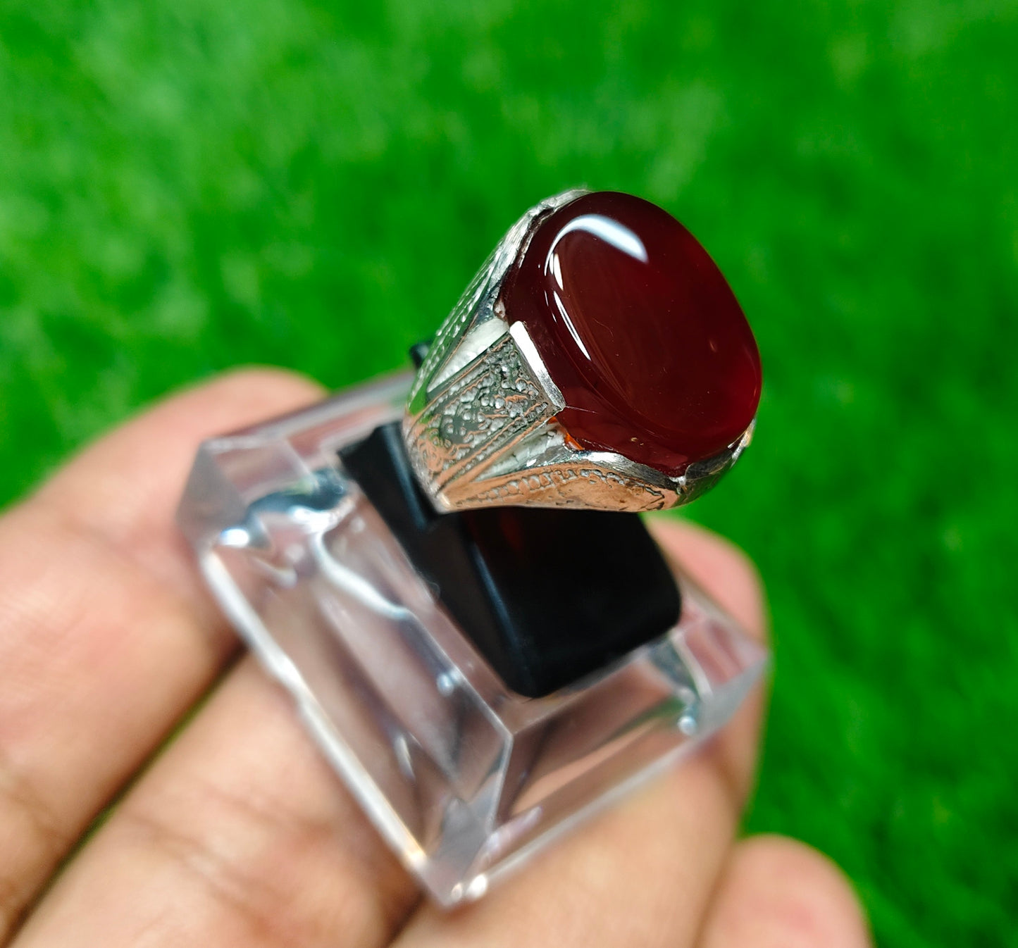 Yamni Aqeeq Ring