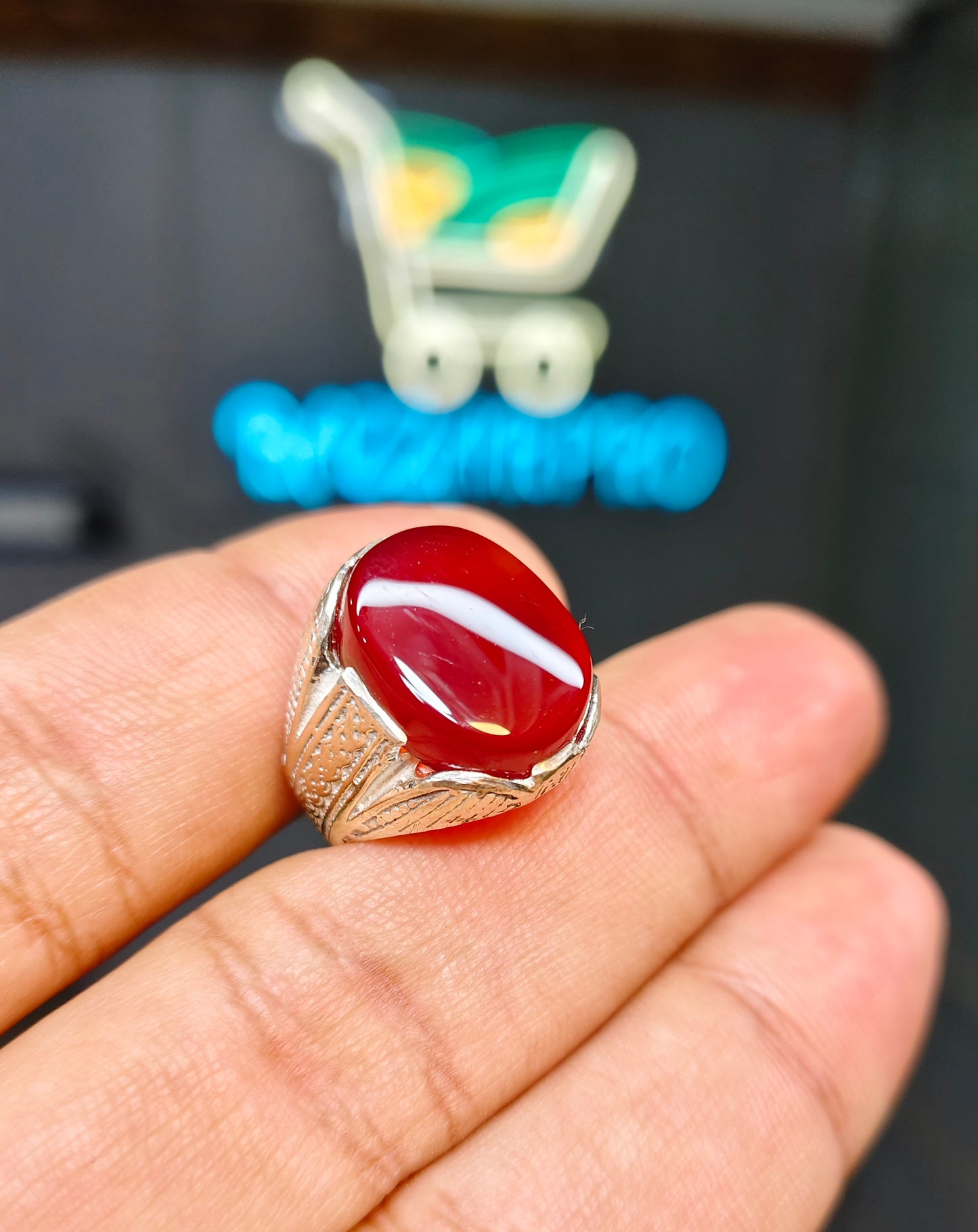 Yamni Aqeeq Ring