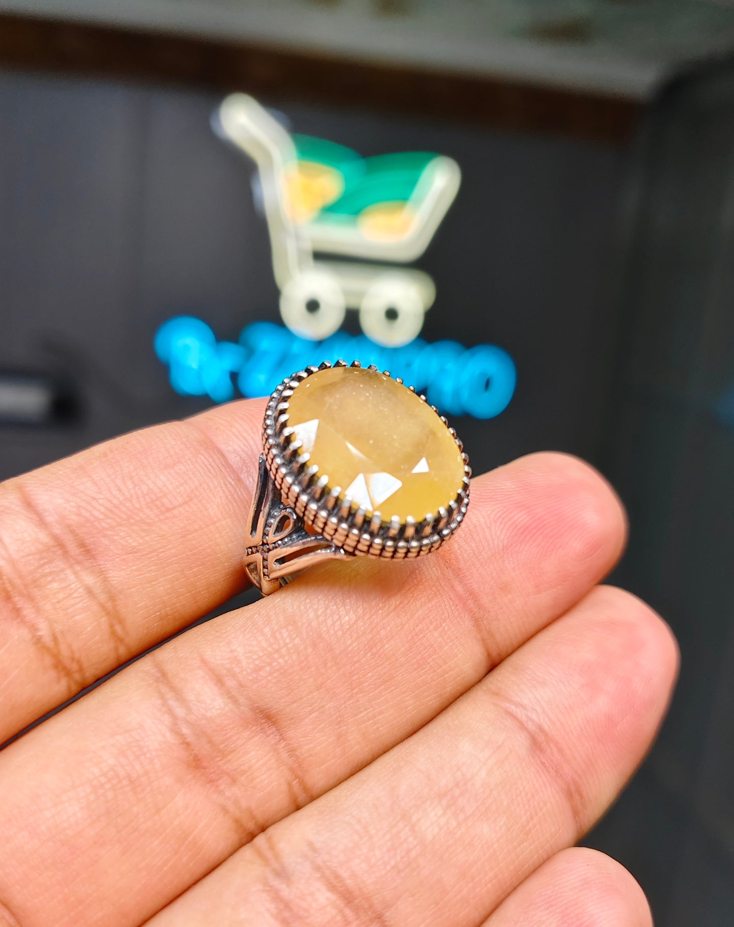 Premium Quality Pukhraj Ring