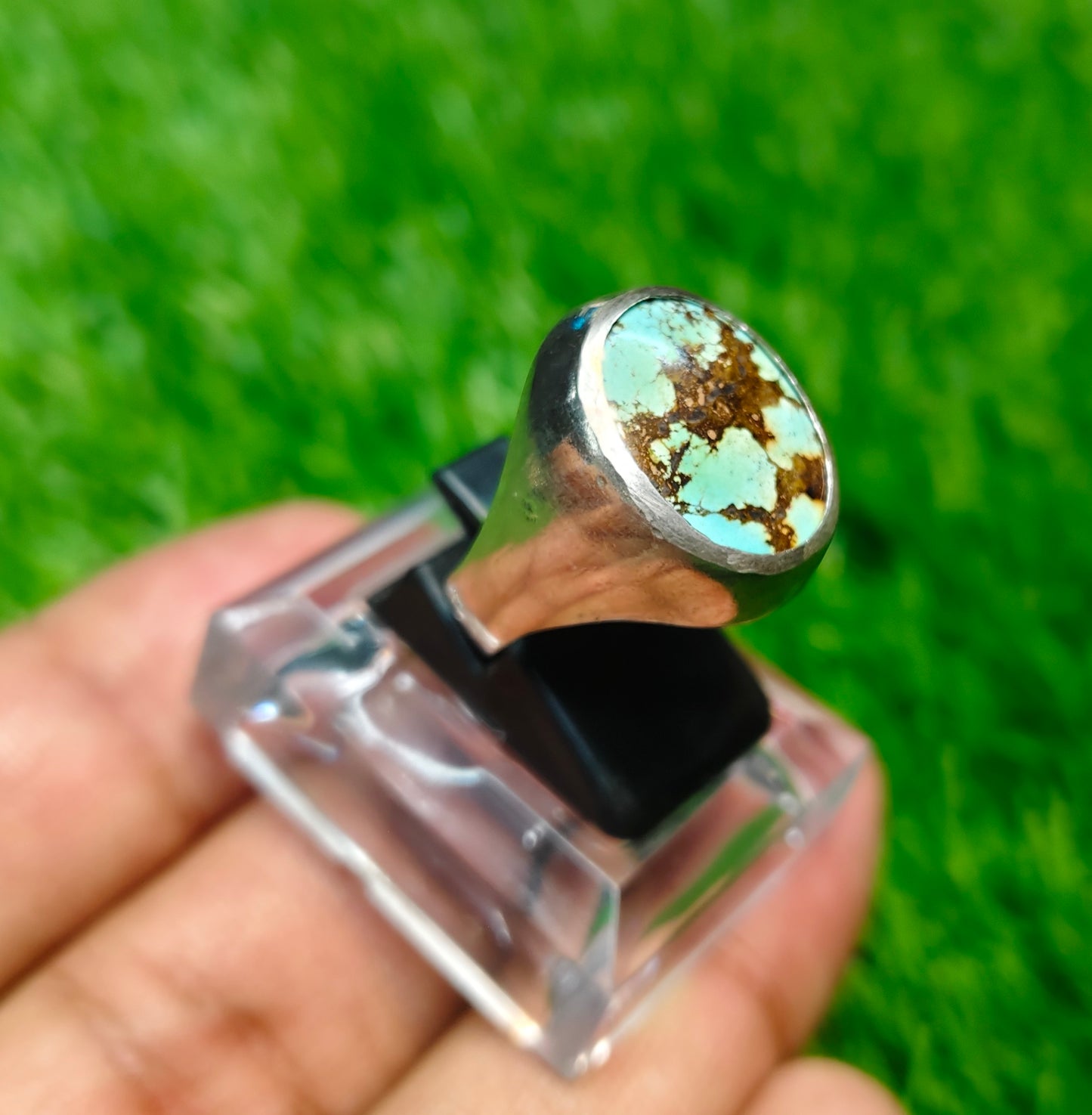 Spider web feroza Ring