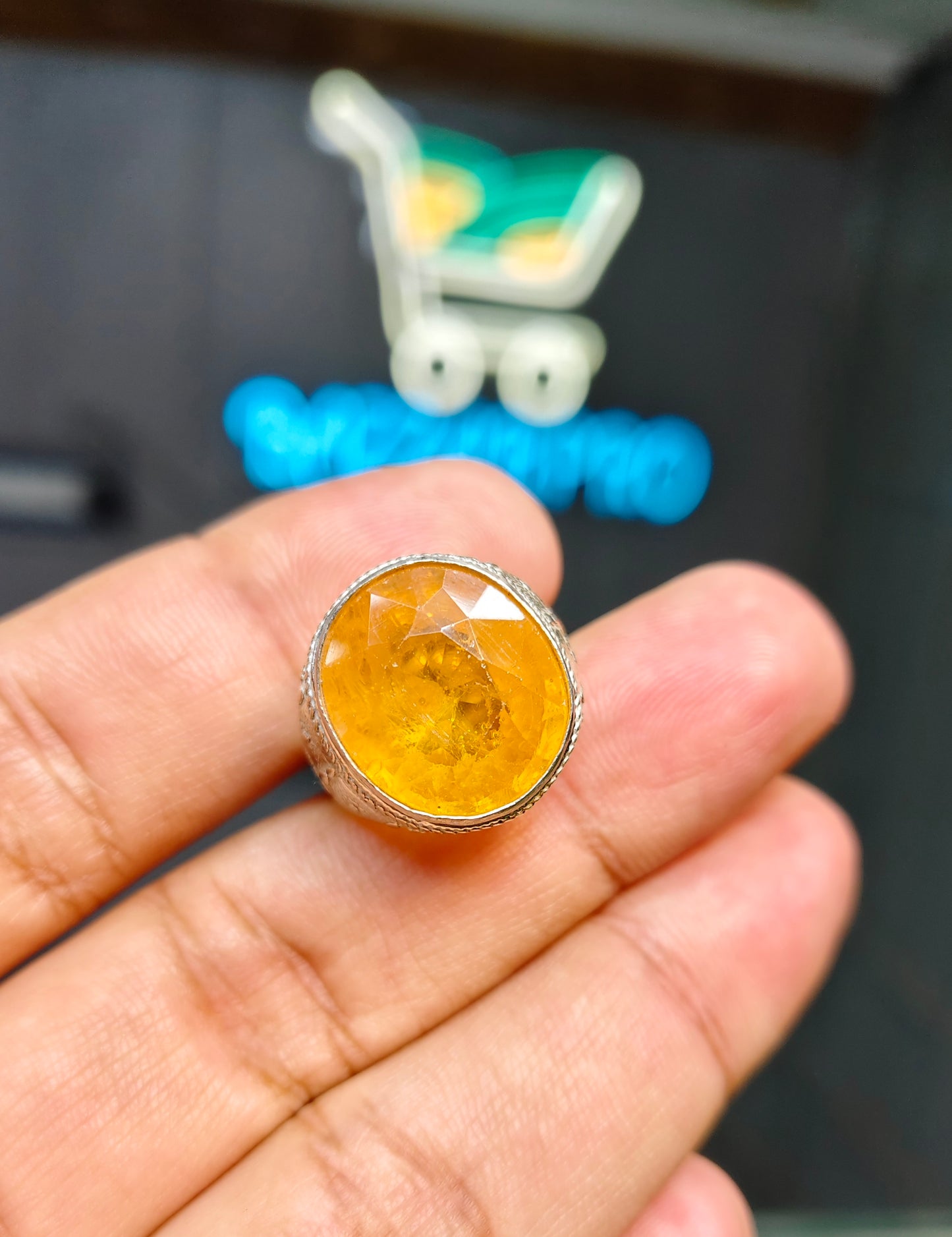 Indian Pukhraj Ring