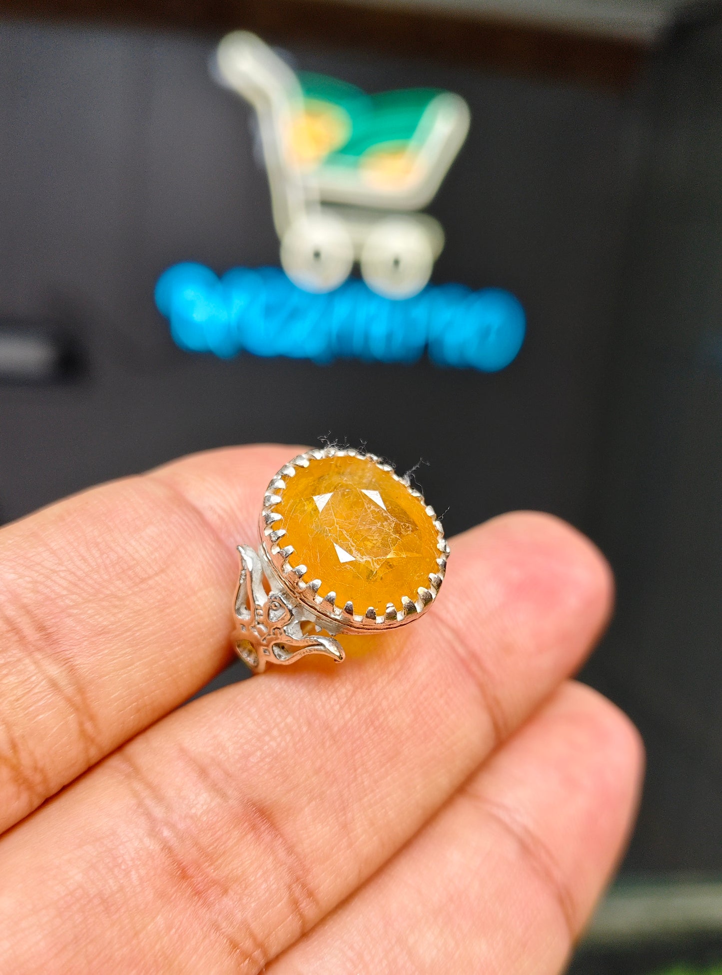 Premium Quality Pukhraj Ring