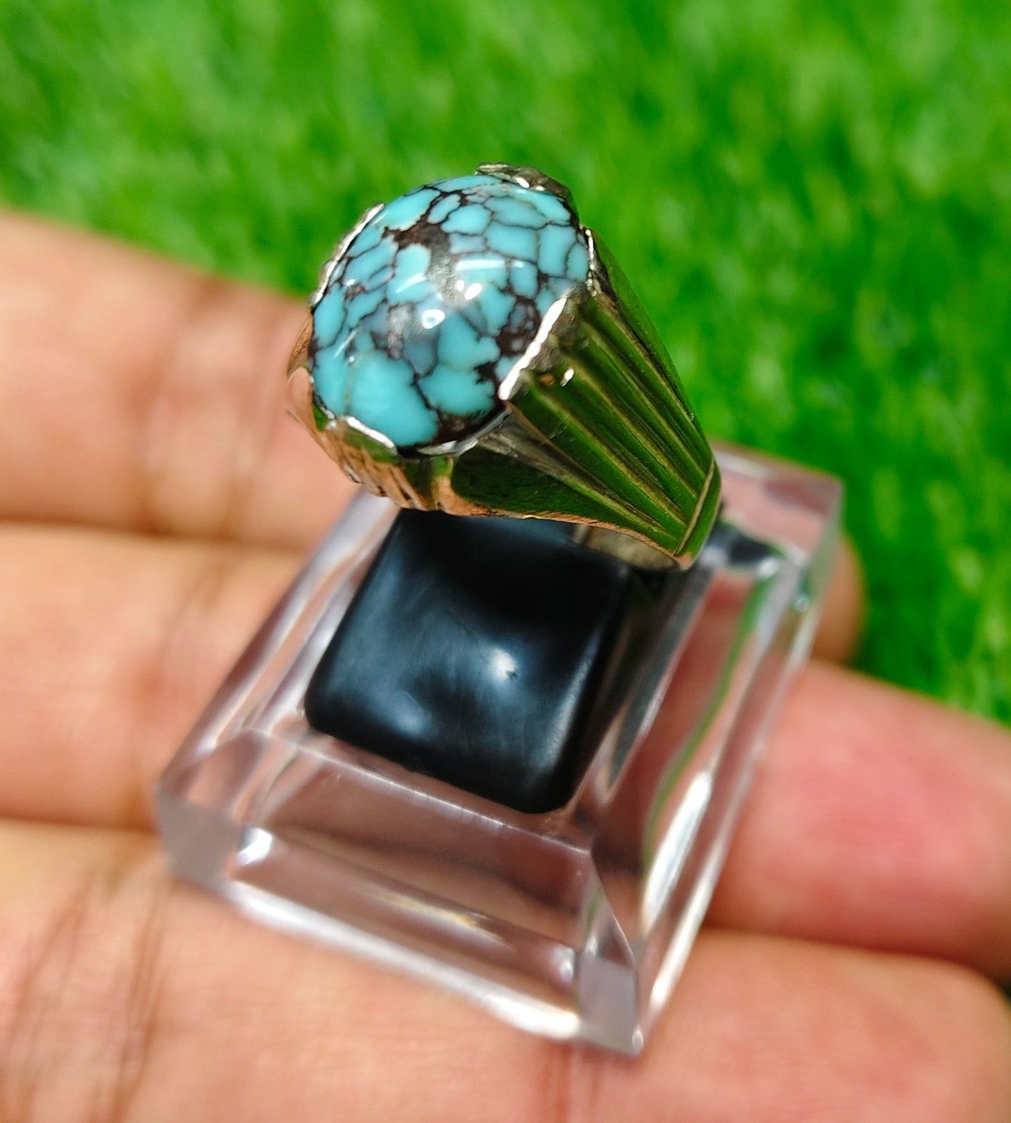 Spider web Feroza Ring
