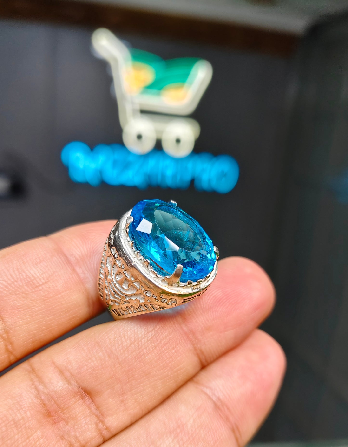 Blue Topaz Ring