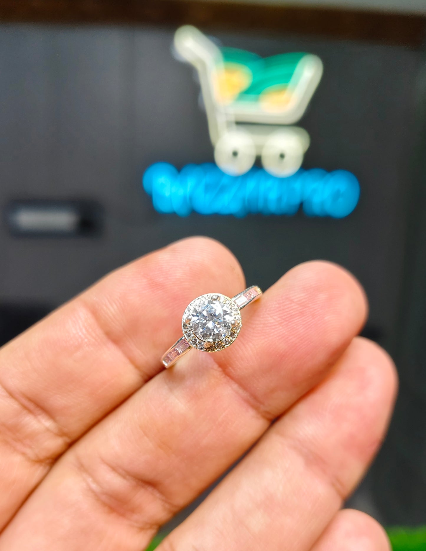 Moissanite Diamond Ring