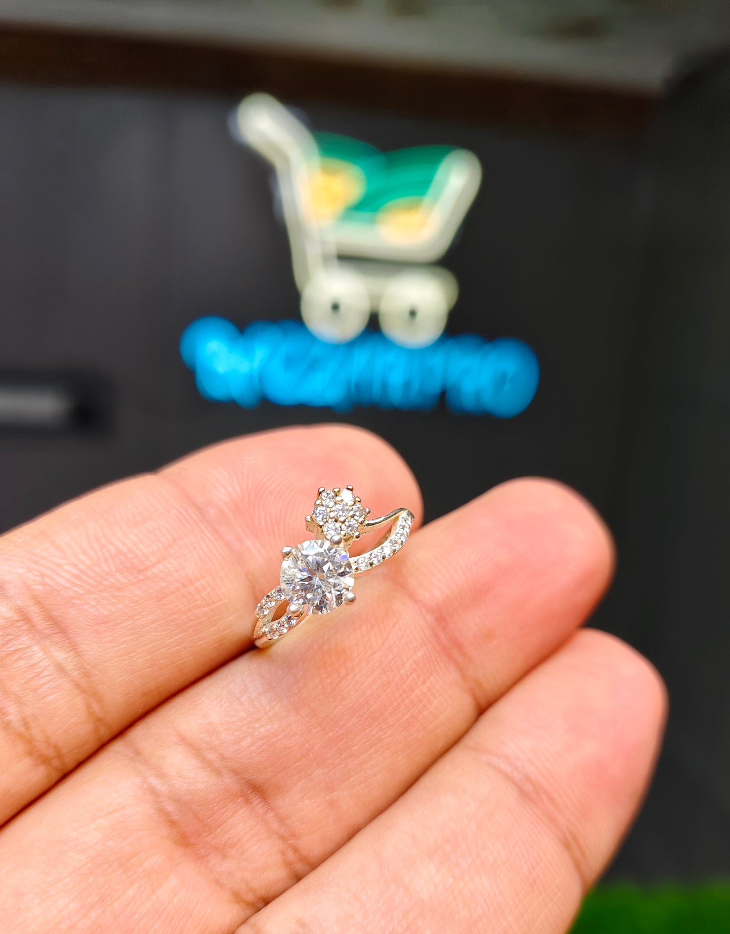 Moissanite Diamond Ring