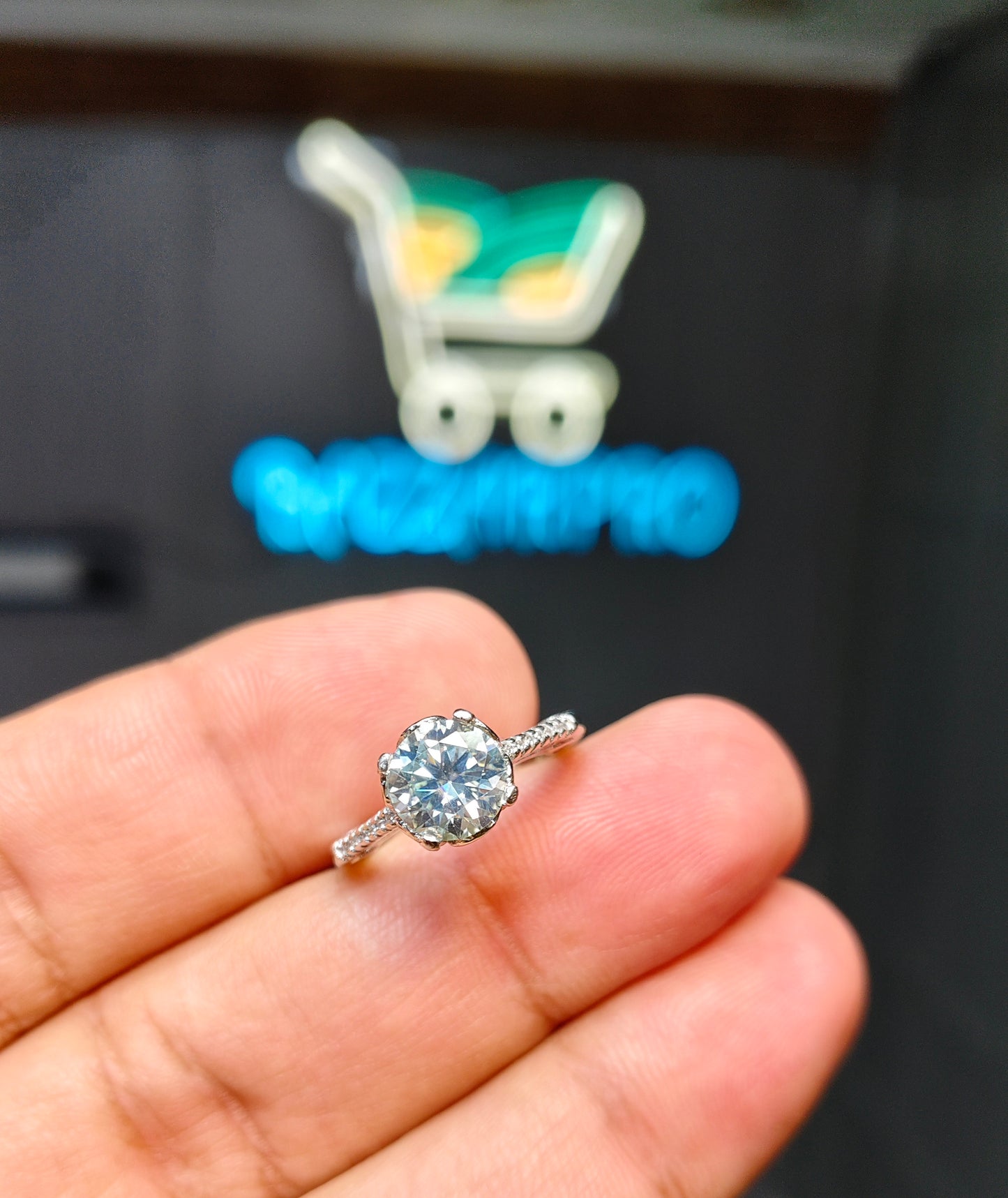 Moissanite Diamond Ring