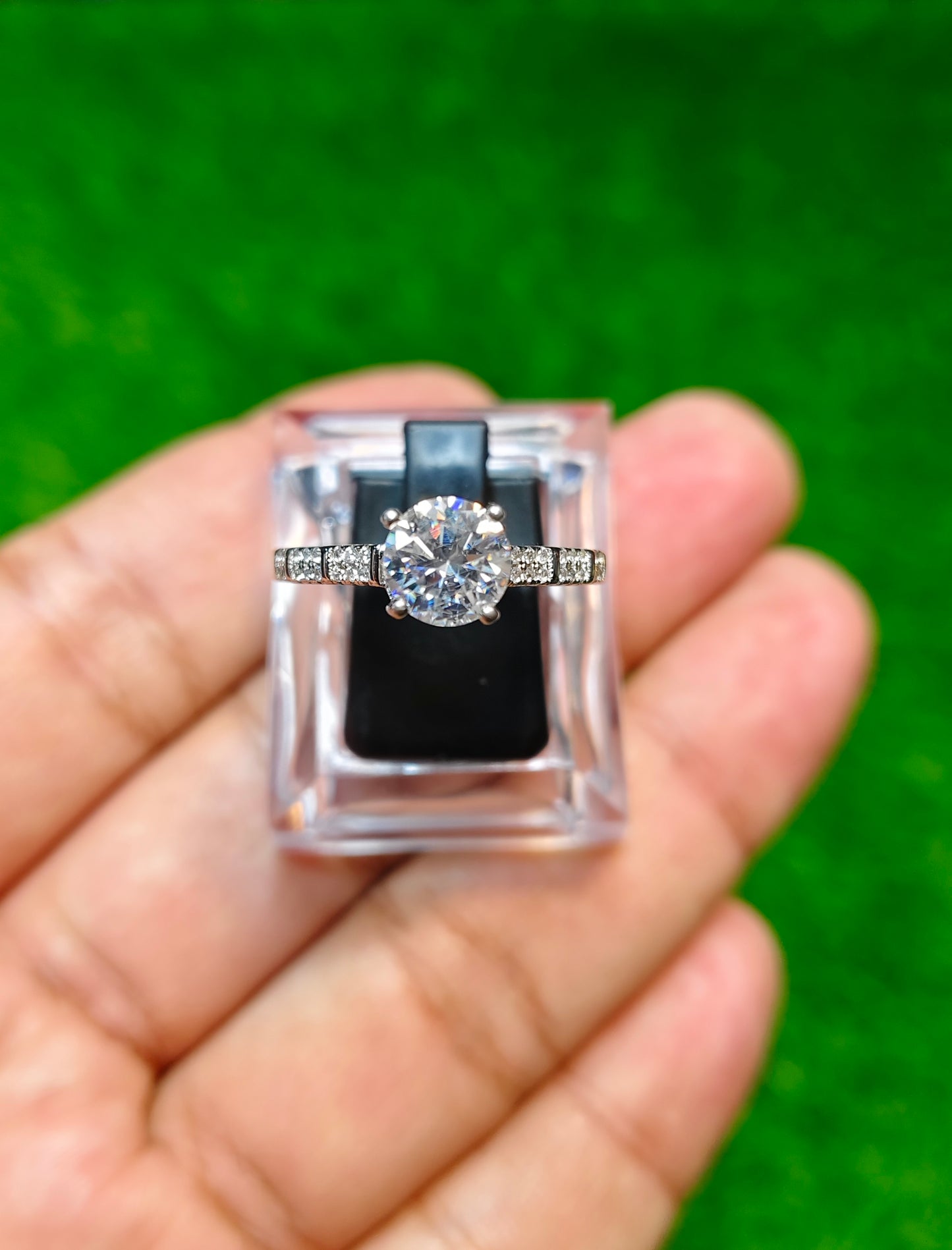 Moissanite Diamond Ring