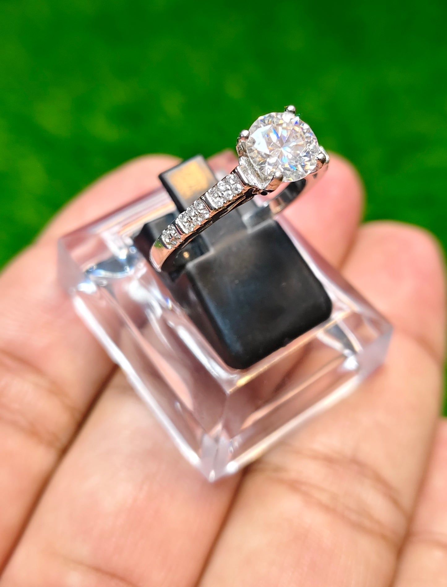 Moissanite Diamond Ring
